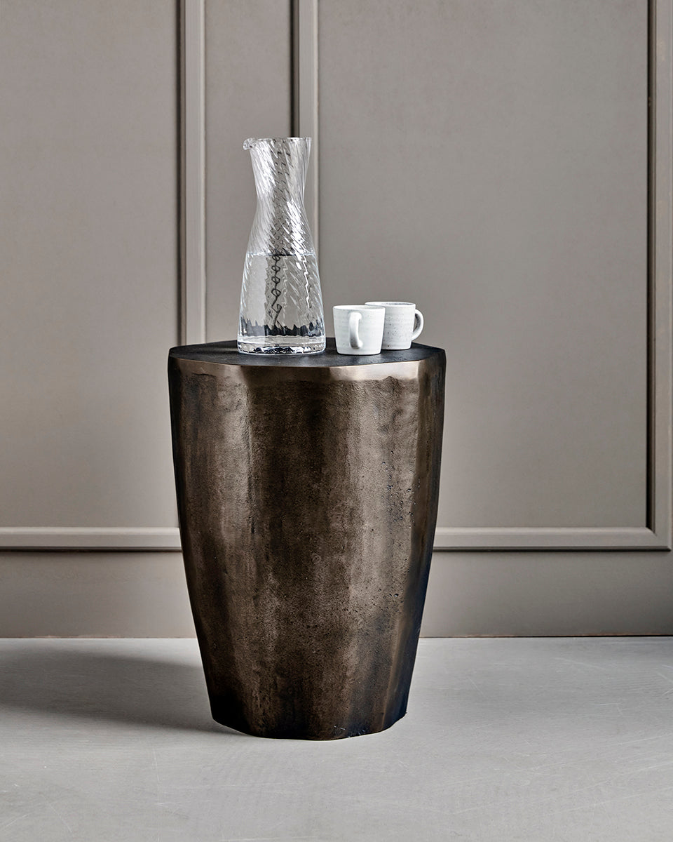 Meta Antique Brass Side Table - WOO .Design