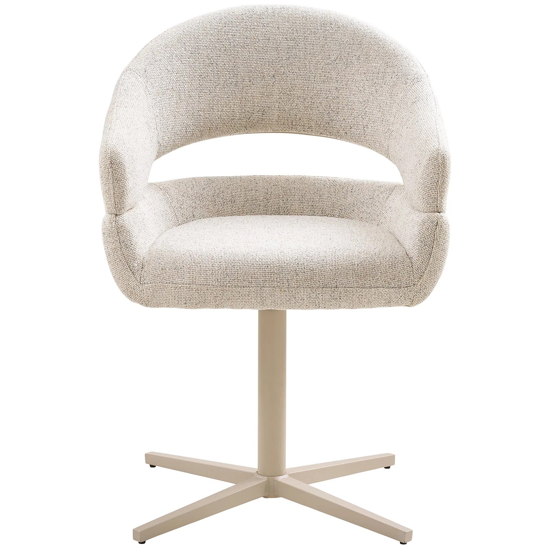 Dove Swivel Dining Chair with Steel Legs