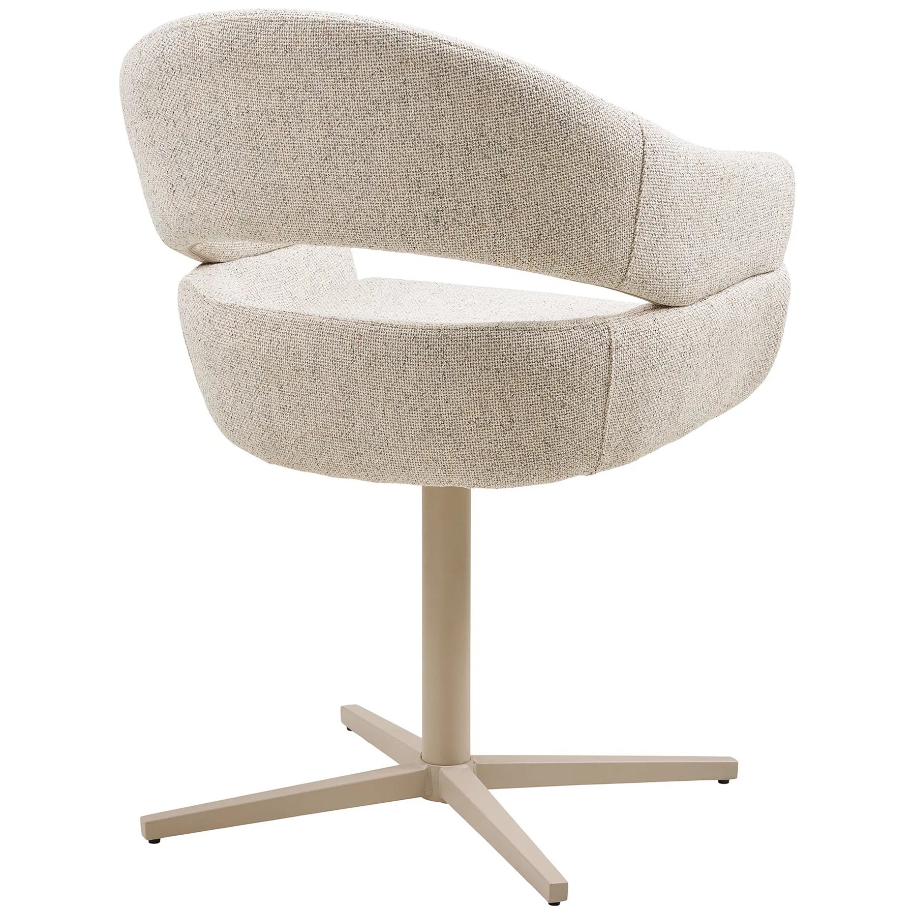 Dove Swivel Dining Chair with Steel Legs