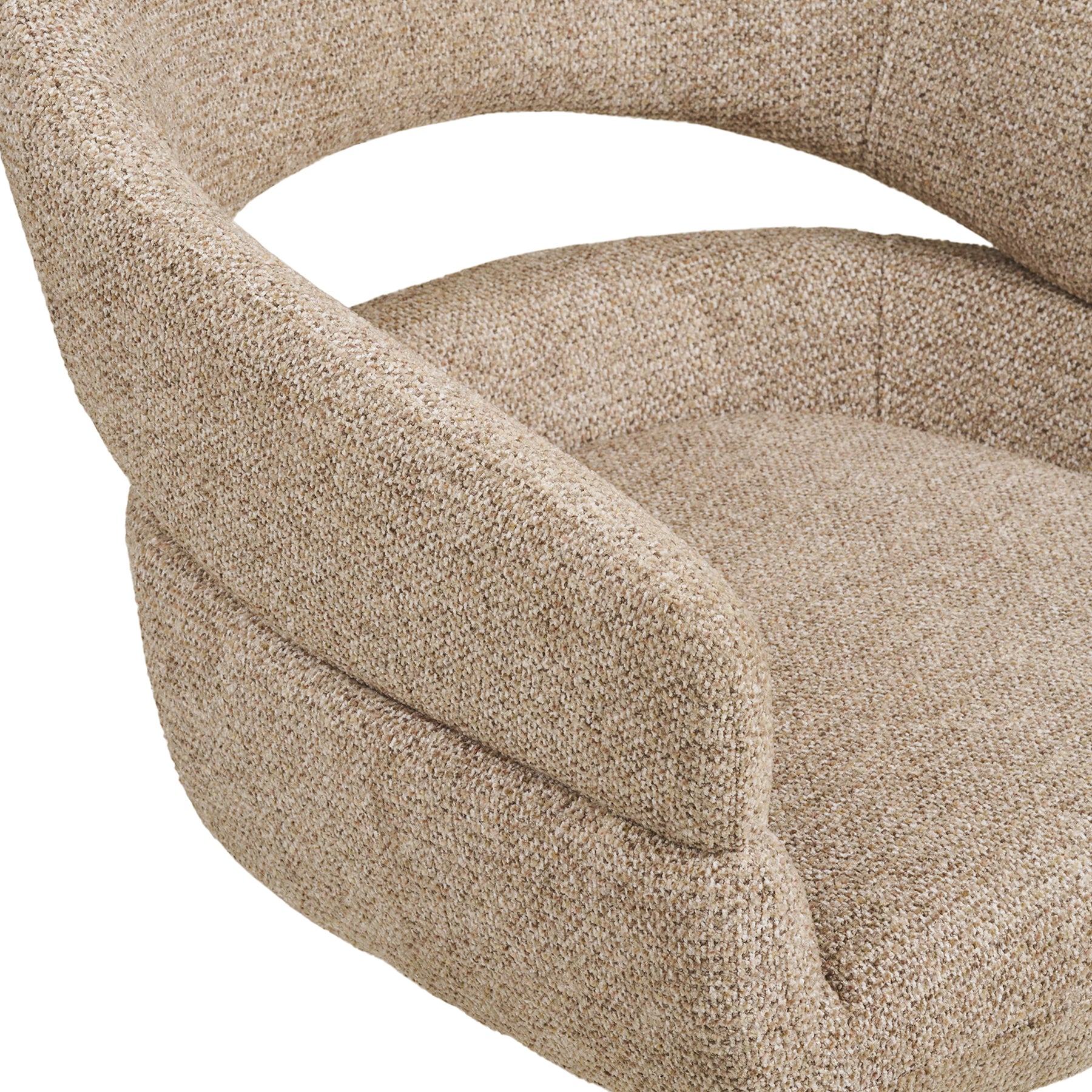 Dove Swivel Dining Chair with Steel Legs