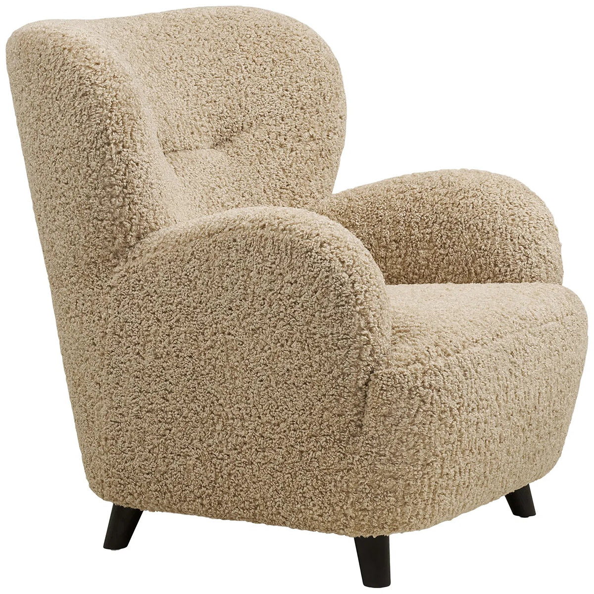 Lunaro Light Brown Lounge Chair (Display)