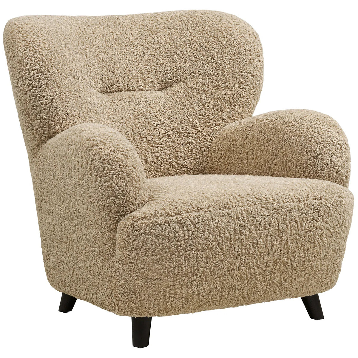 Lunaro Light Brown Lounge Chair (Display)