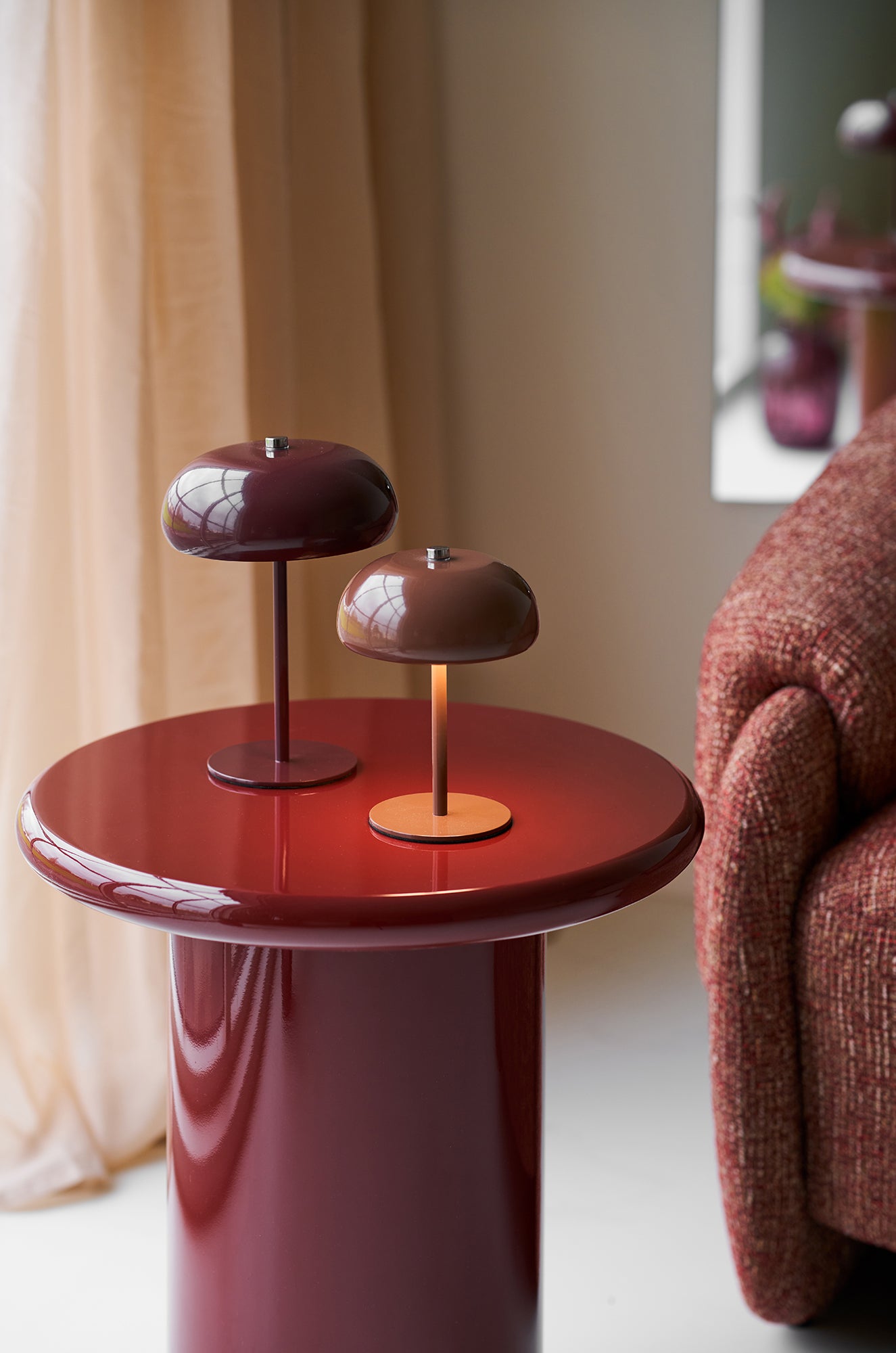 Margate Bordeaux Rechargeable Table Lamp
