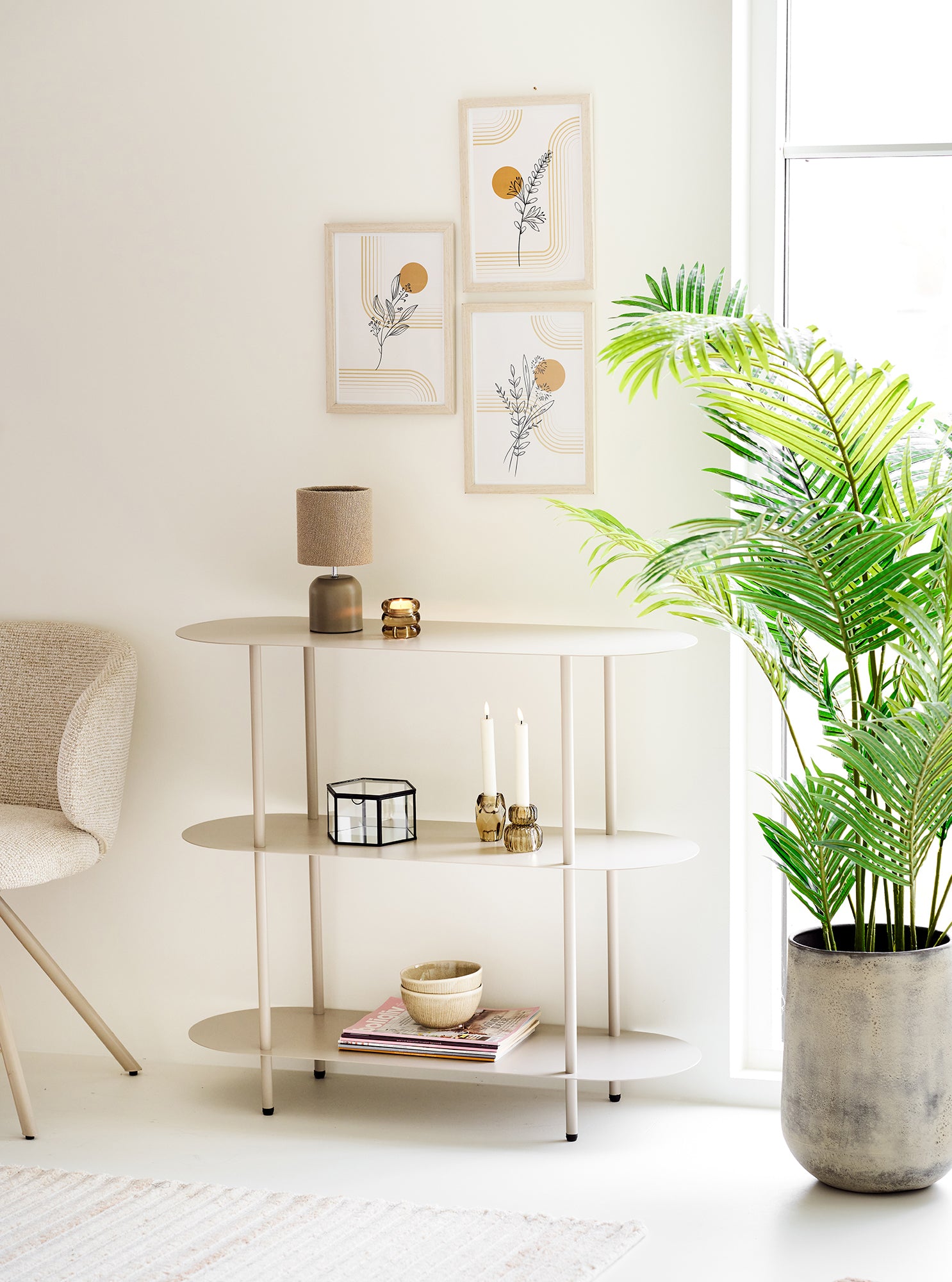 Morley Grey Table Lamp
