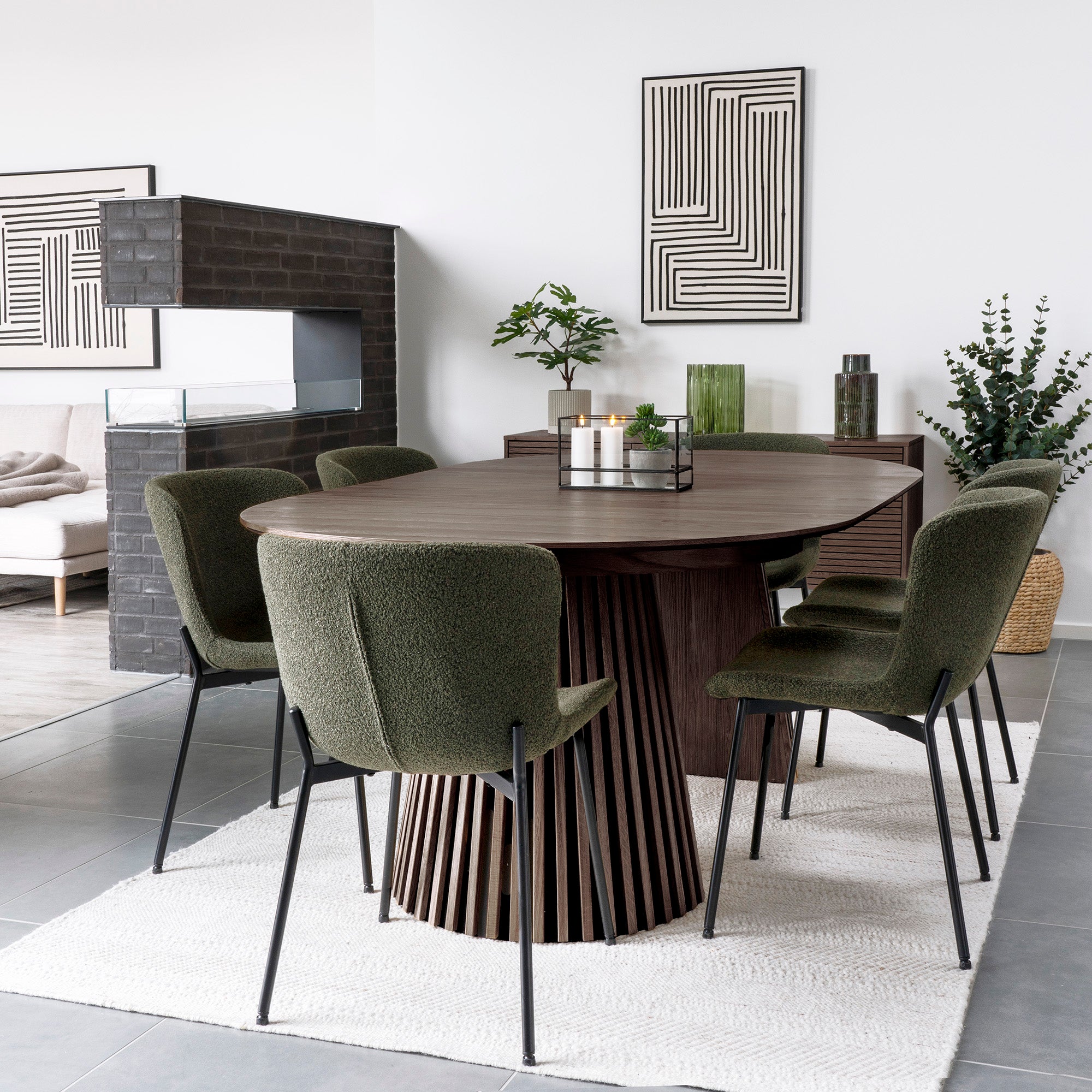 Osaka Oval Extendable Dining Table