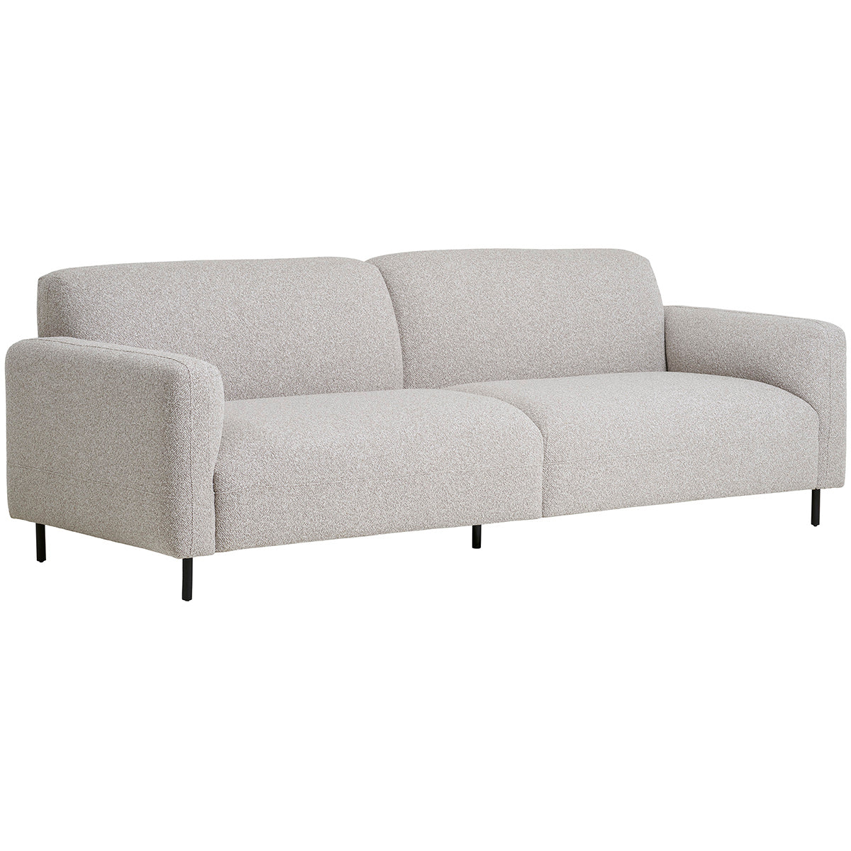Salvador Lighy Grey Boucle 3 Seater Sofa