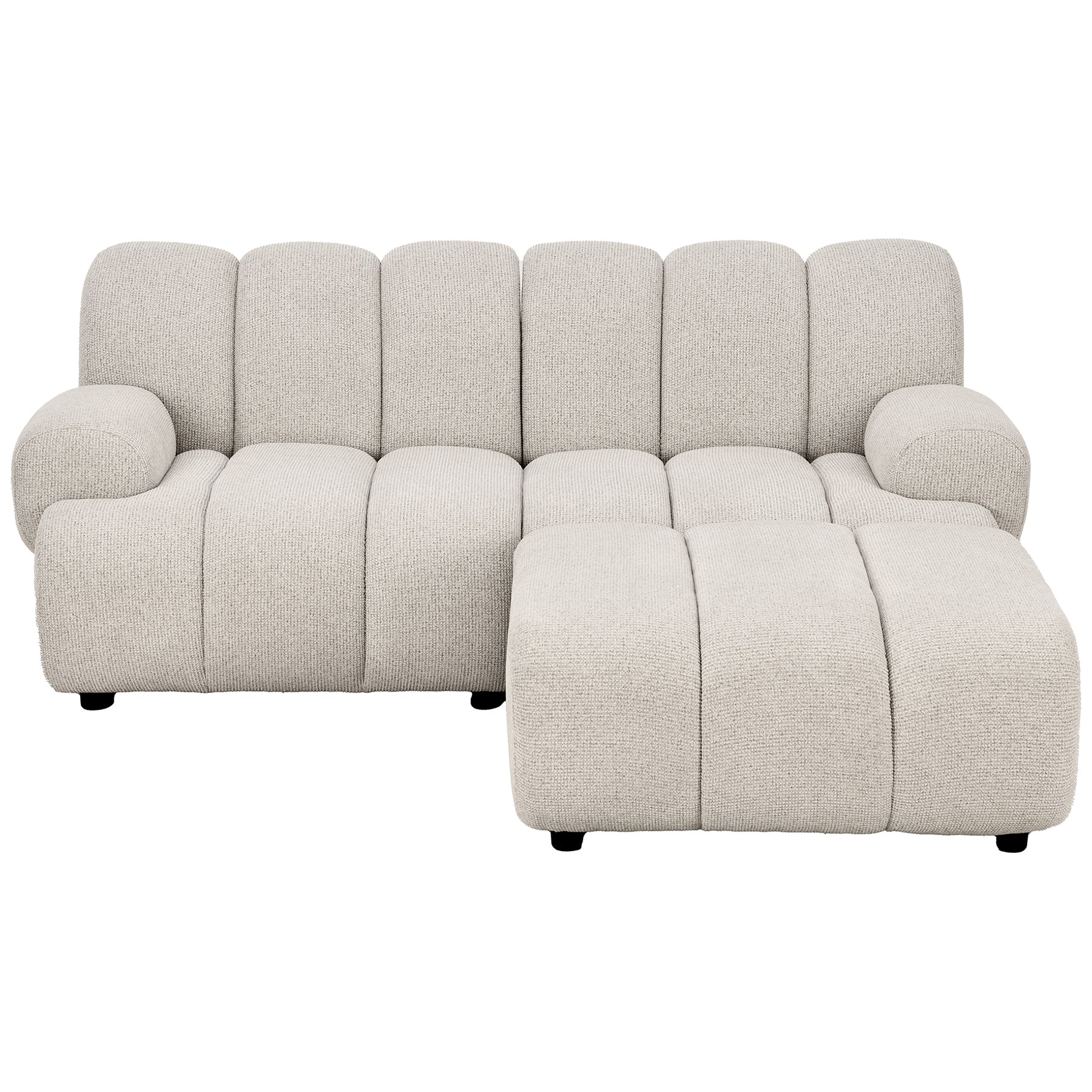 Taza Sand 2.5 Seater Modular Sofa with Pouf