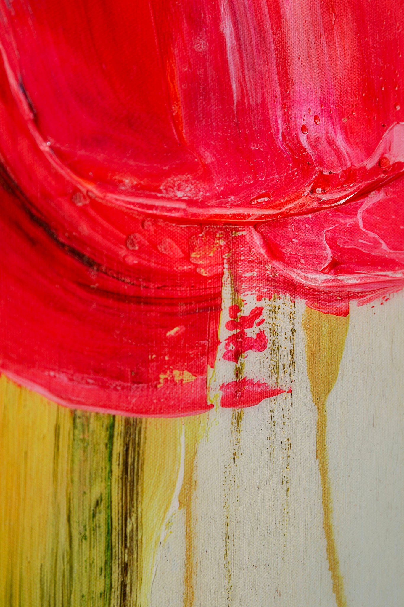 Abstract Pink High Gloss Framed Picture
