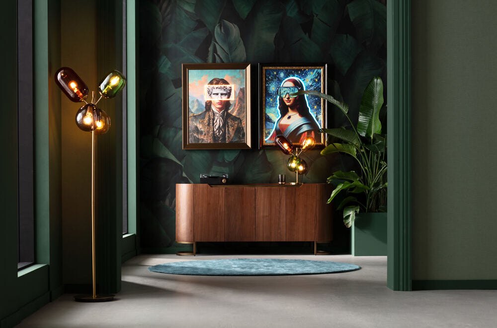 Art Lady LED Framed Picture