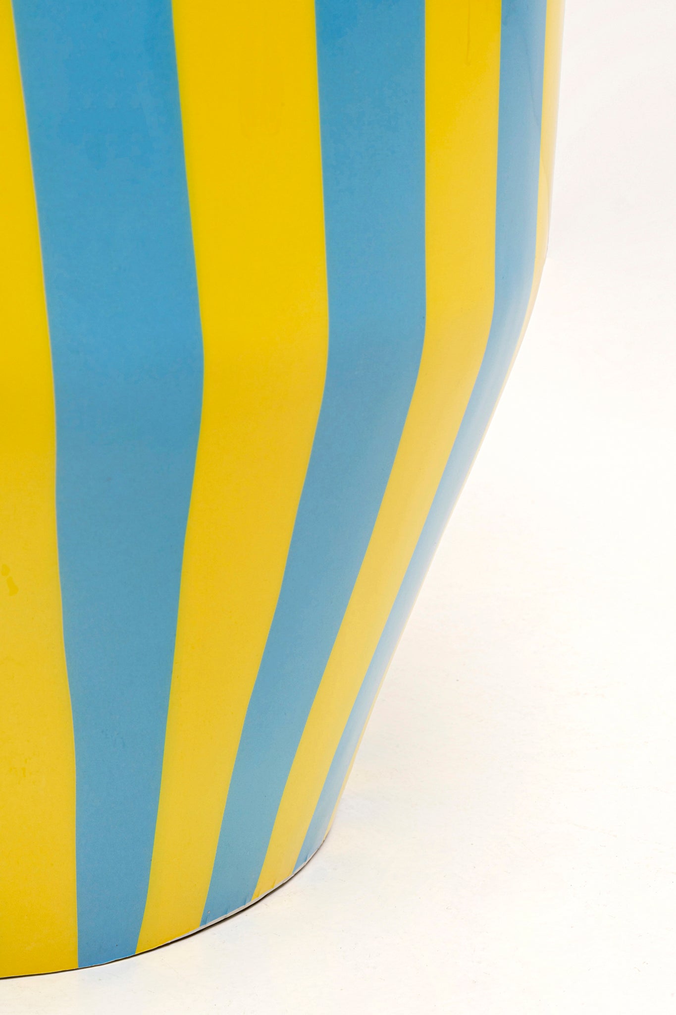 Candy Blue Stripes Side Table