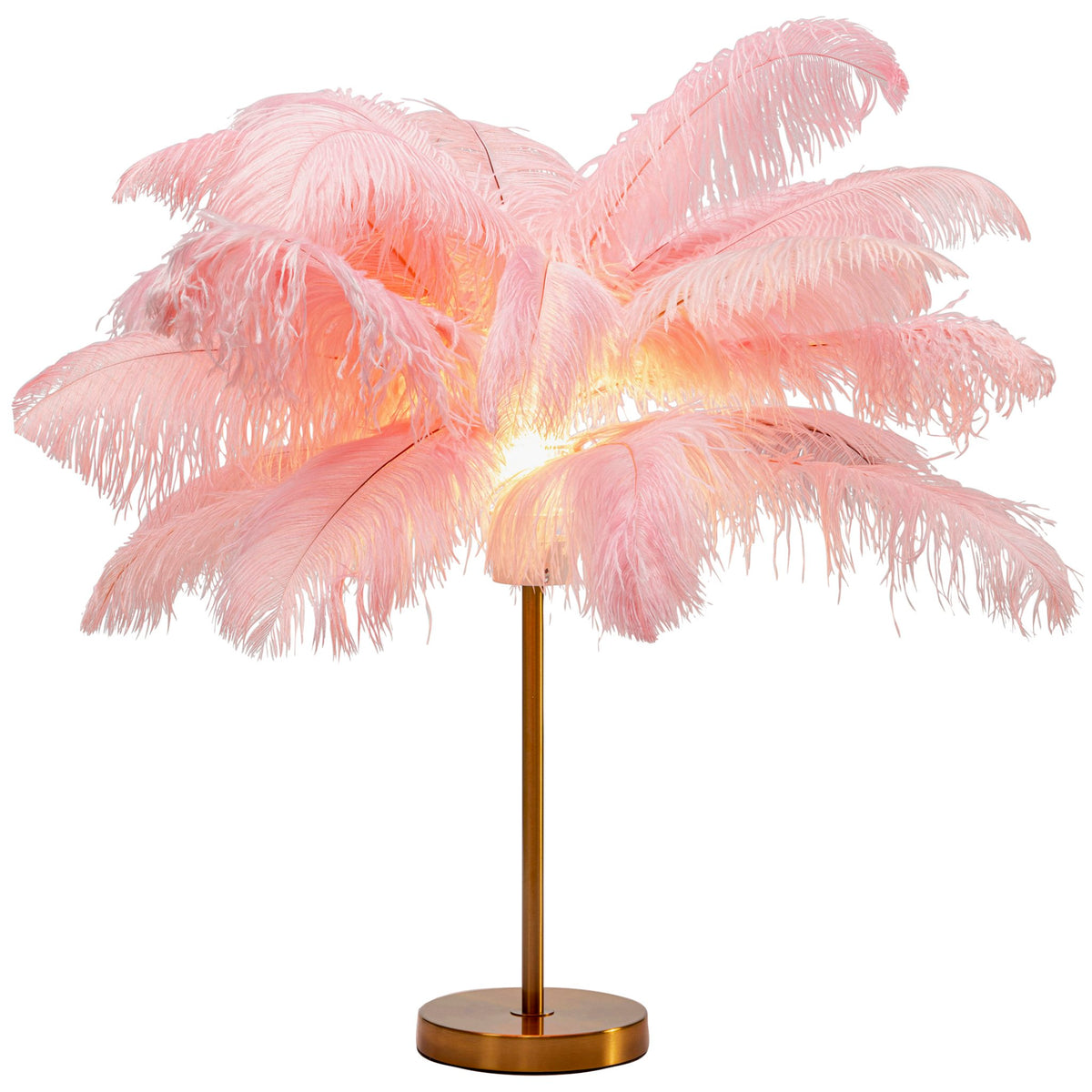 Feather Palm Table Lamp