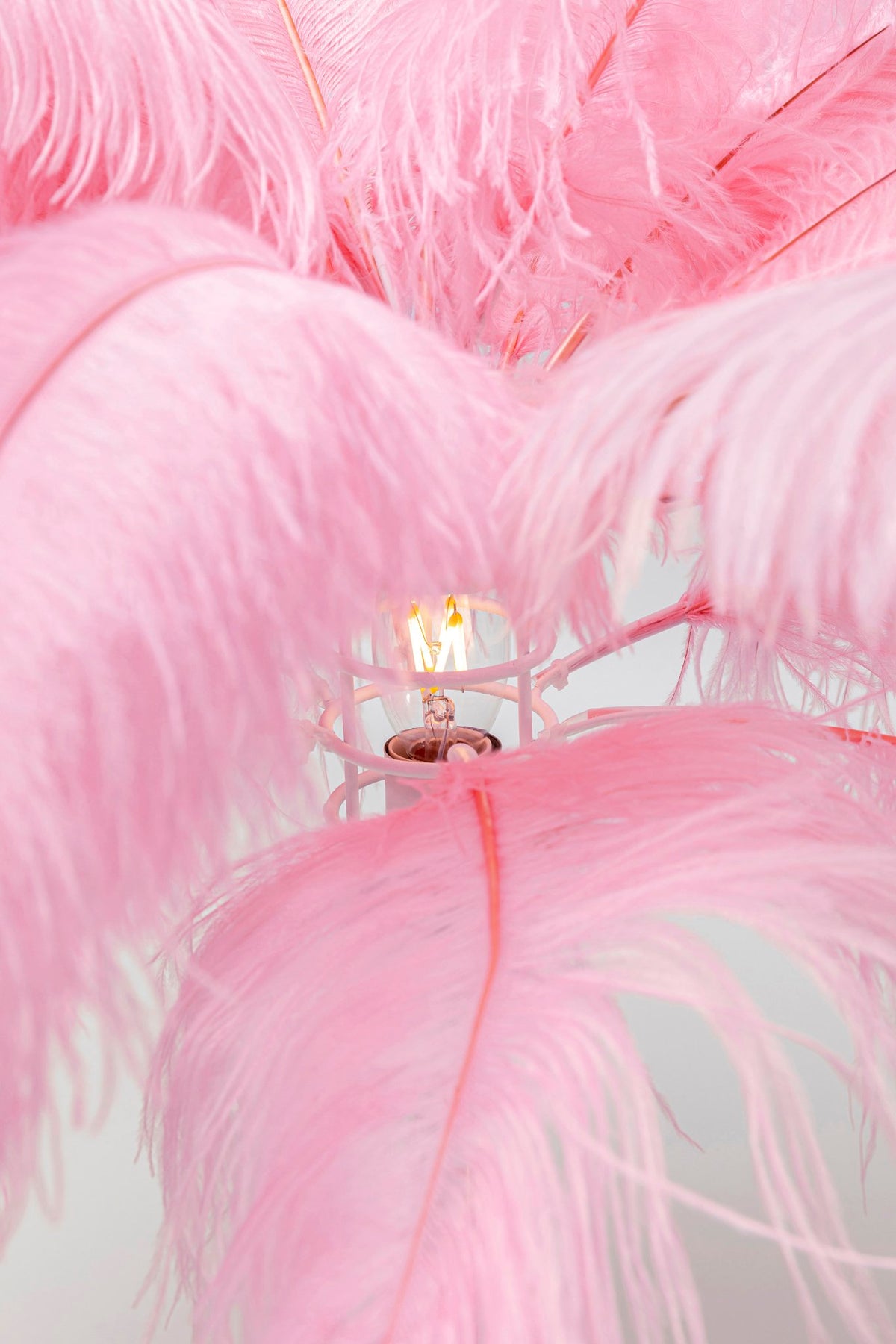 Feather Palm Table Lamp