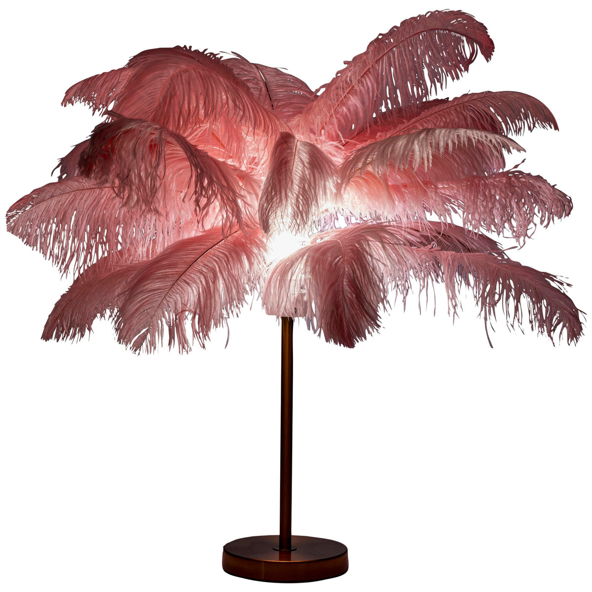 Feather Palm Table Lamp