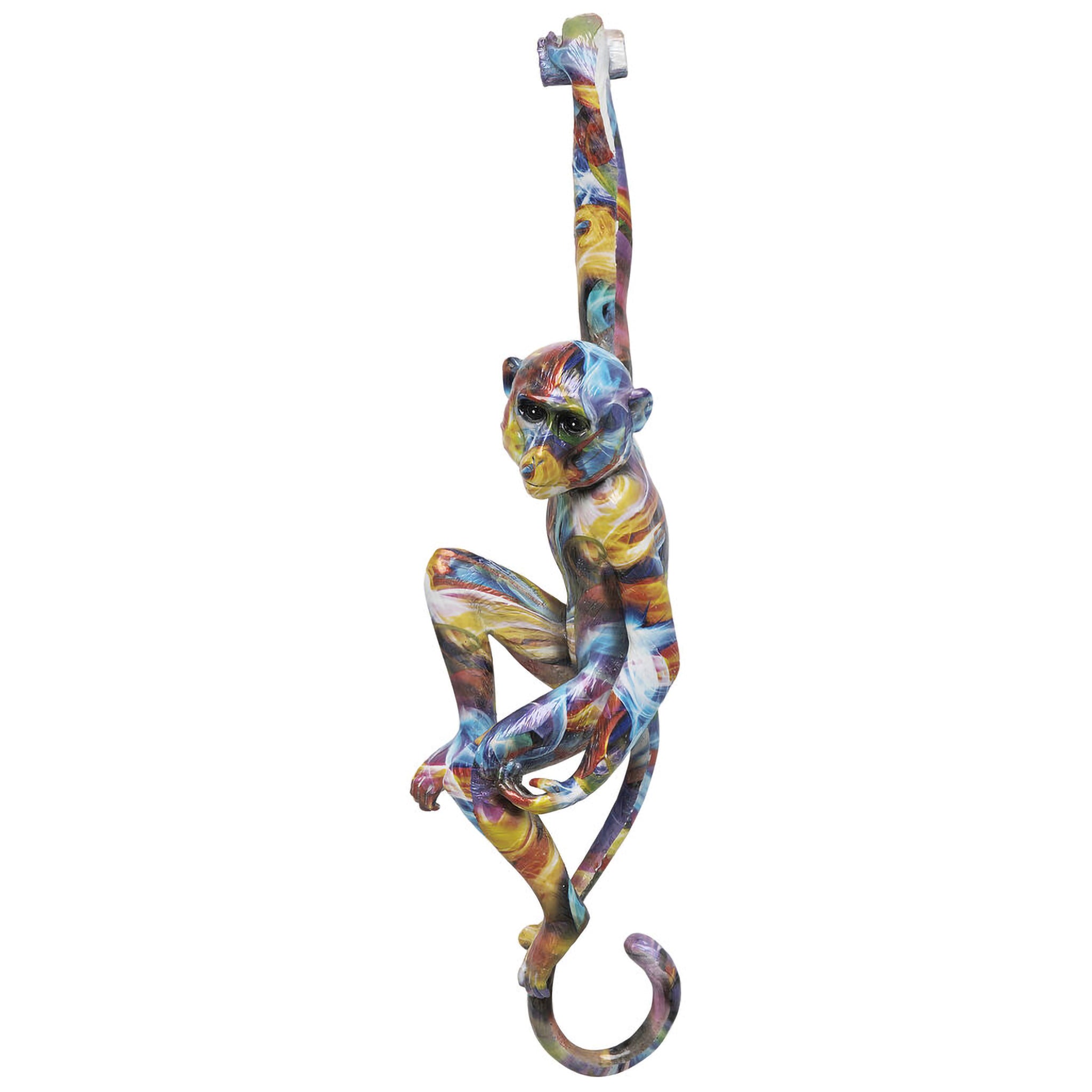 Hanging Ape Colorful Wall Object