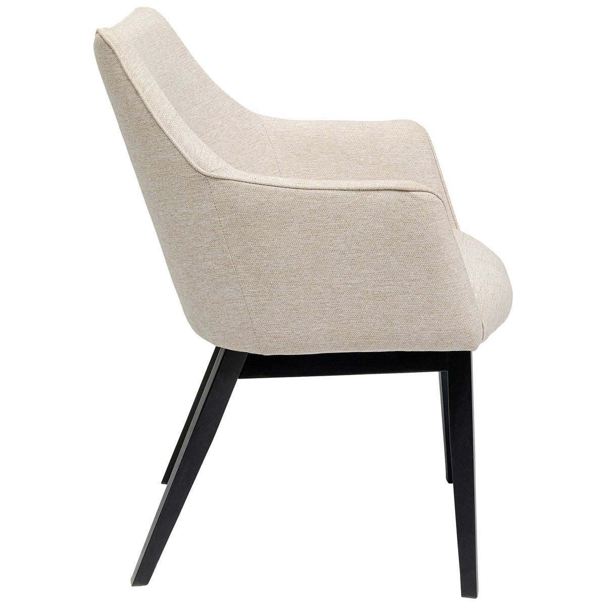 Modino Cream Chair with Armrest