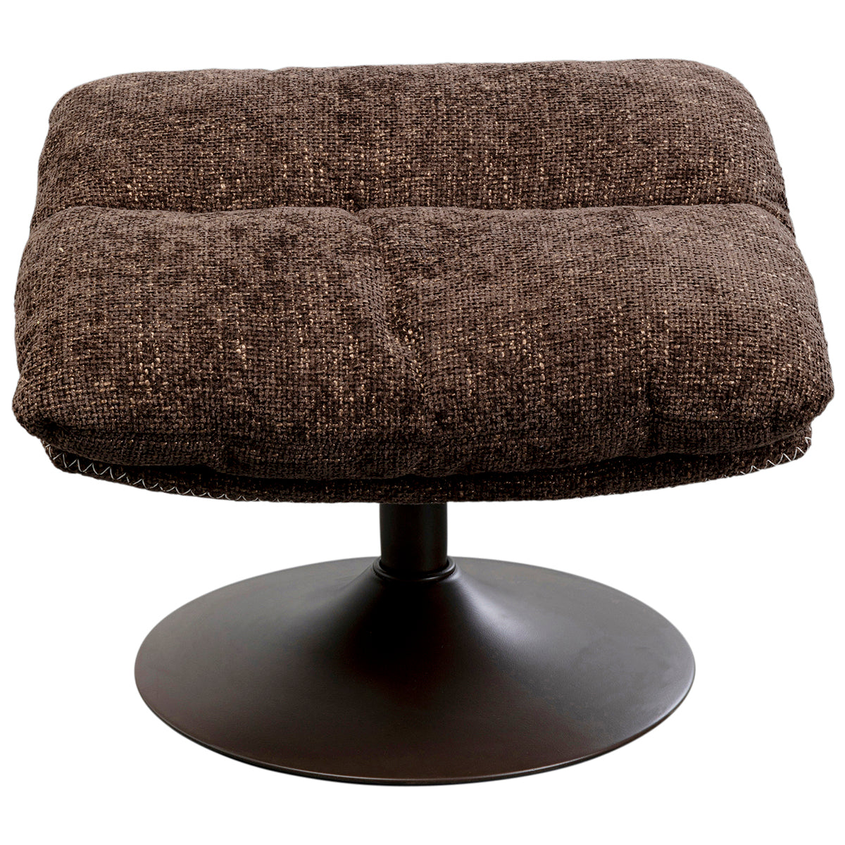 Montreal Brown Armchair with Stool real Brown Armchair with Stool
