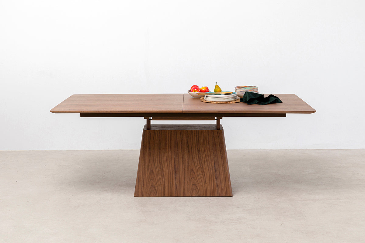 Benvenuto Walnut Rectangular Extendable Table