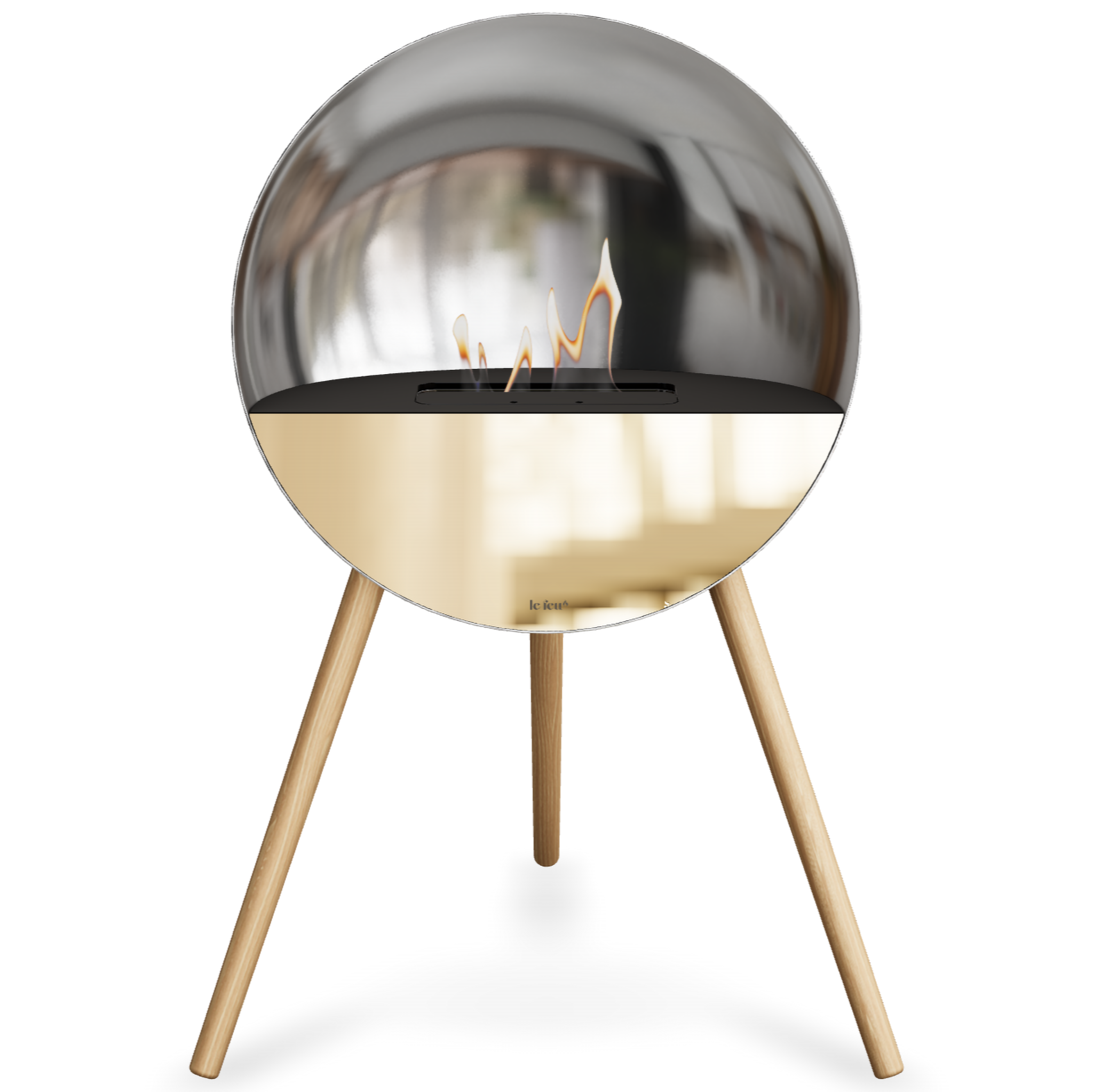Eye Silver Bio Fireplace
