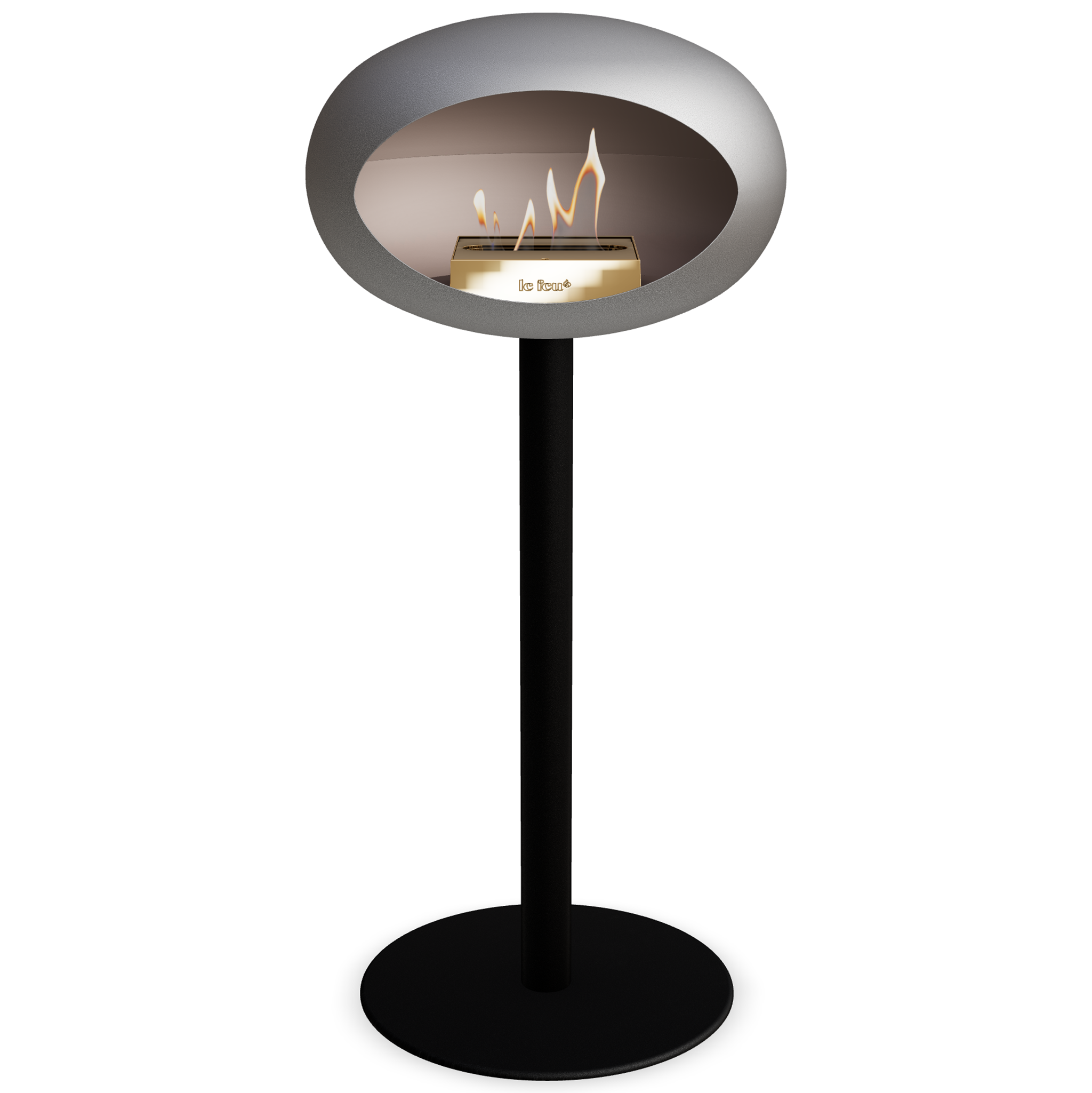 Ground Steel High Nickel Bio Fireplace