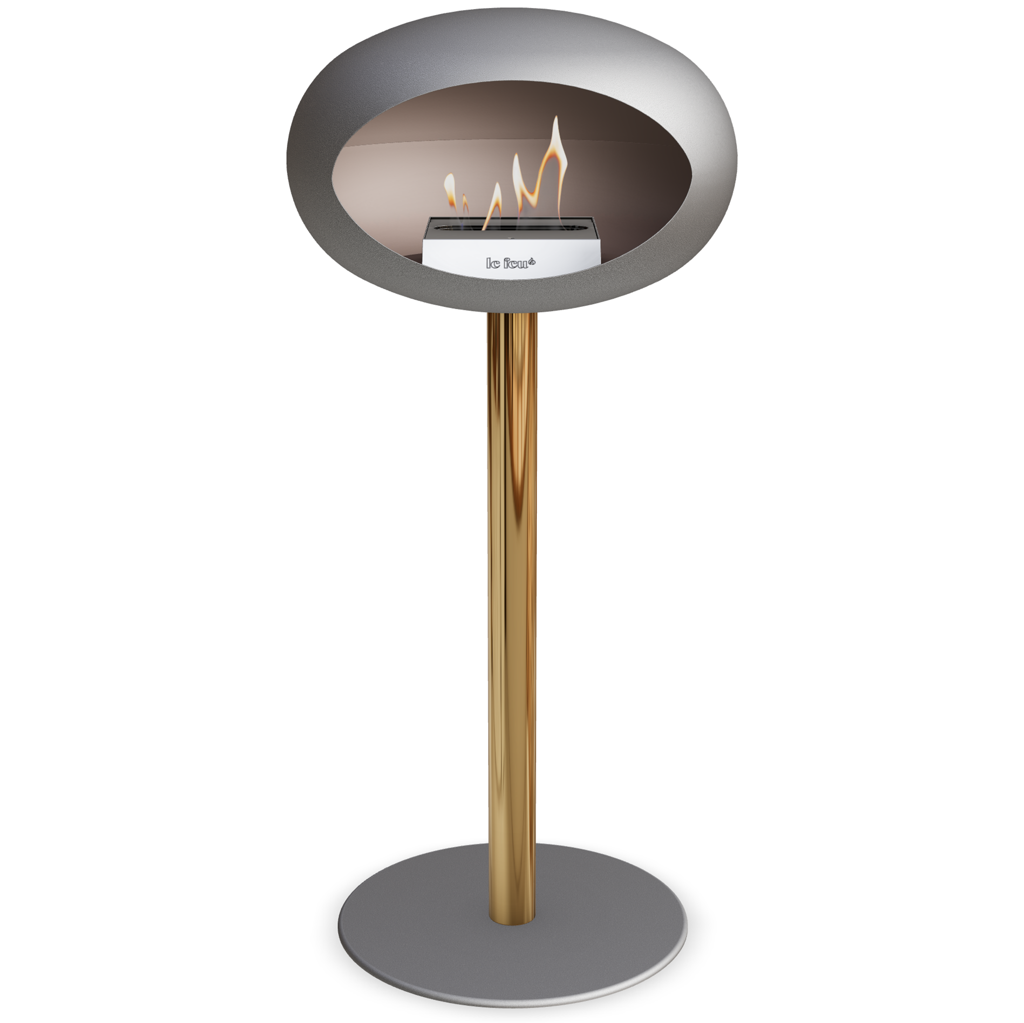 Ground Steel High Nickel Bio Fireplace