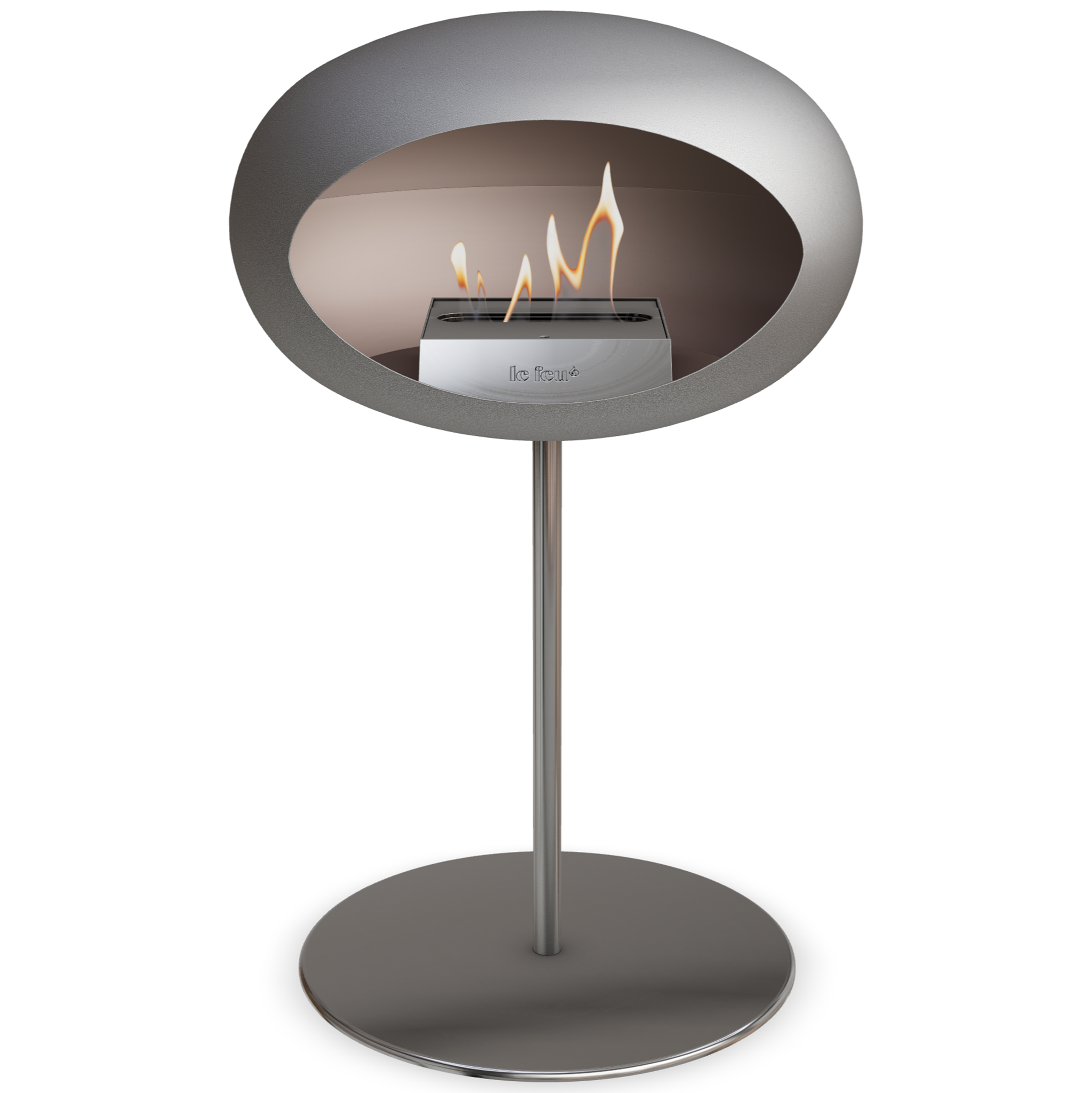 Ground Steel Low Nickel Bio Fireplace