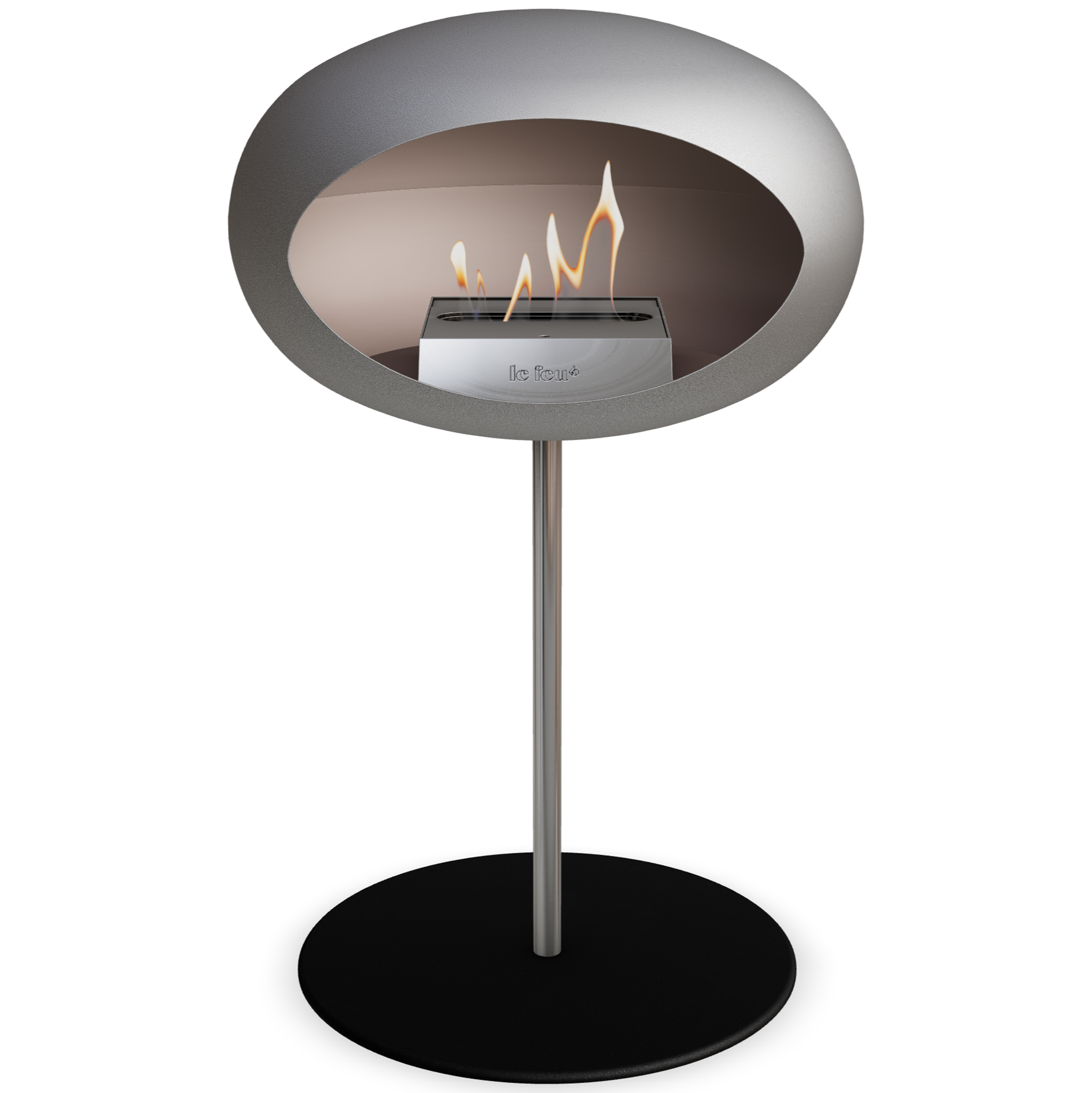 Ground Steel Low Nickel Bio Fireplace