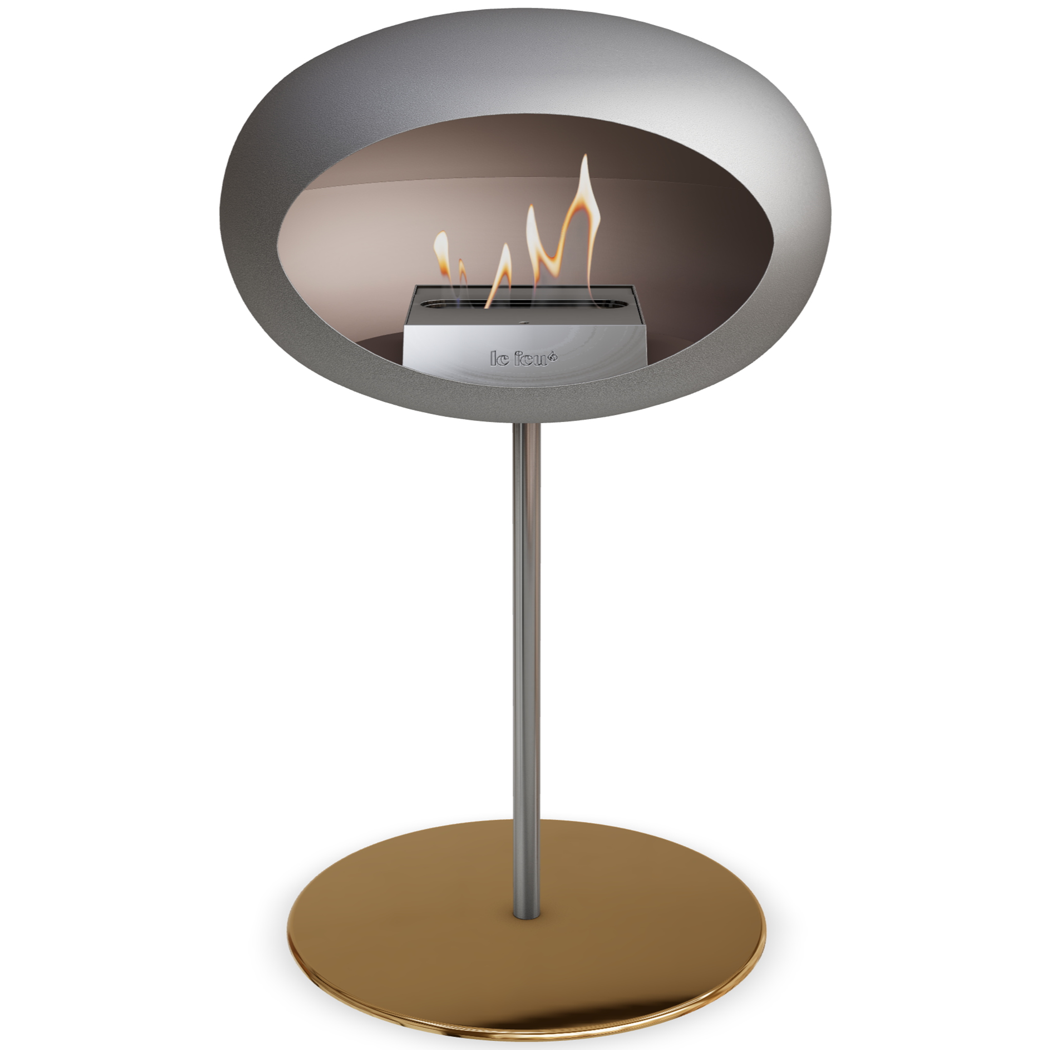 Ground Steel Low Nickel Bio Fireplace