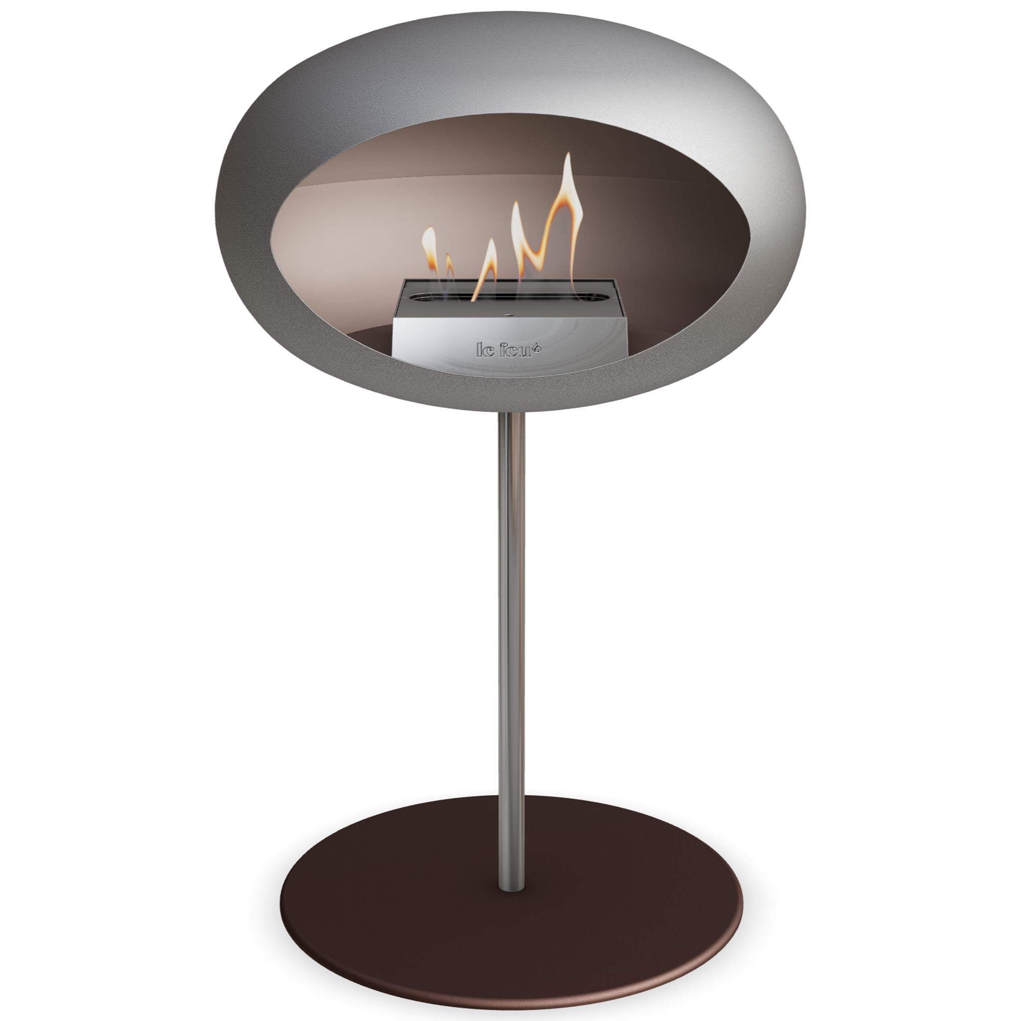 Ground Steel Low Nickel Bio Fireplace