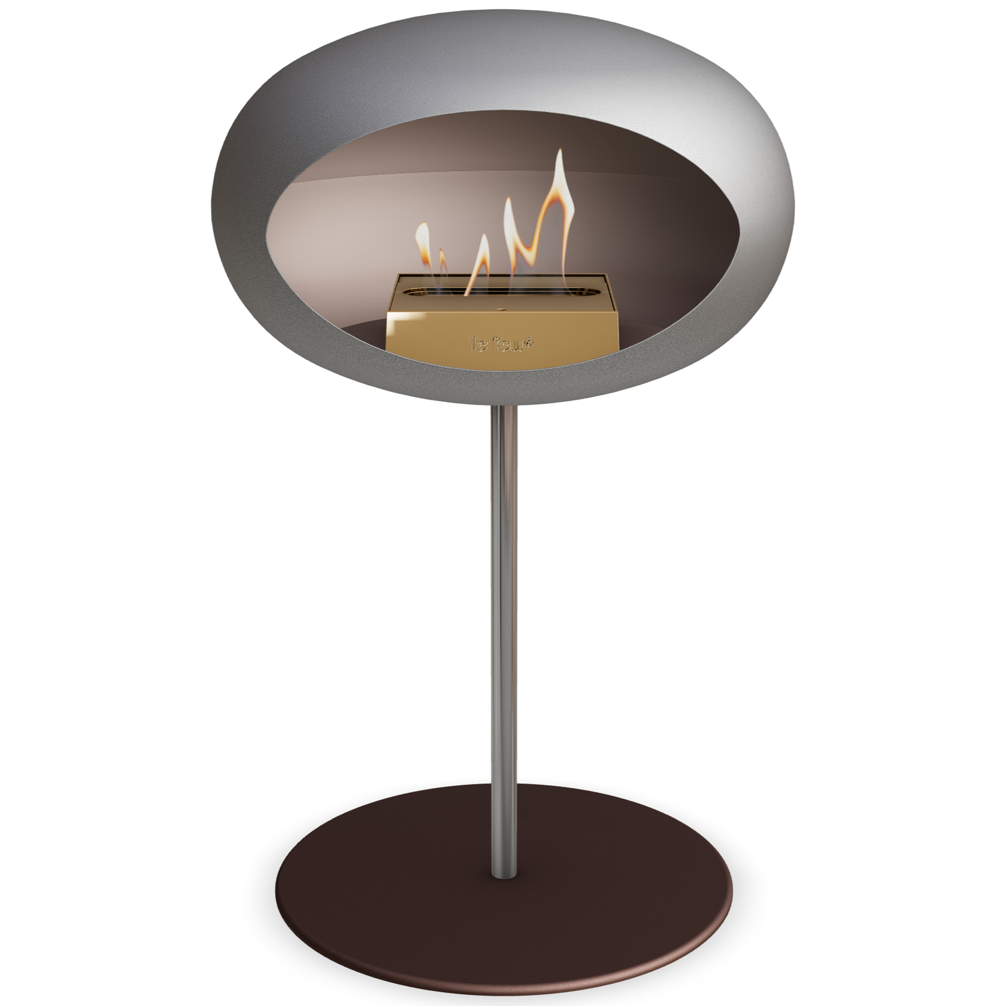 Ground Steel Low Nickel Bio Fireplace