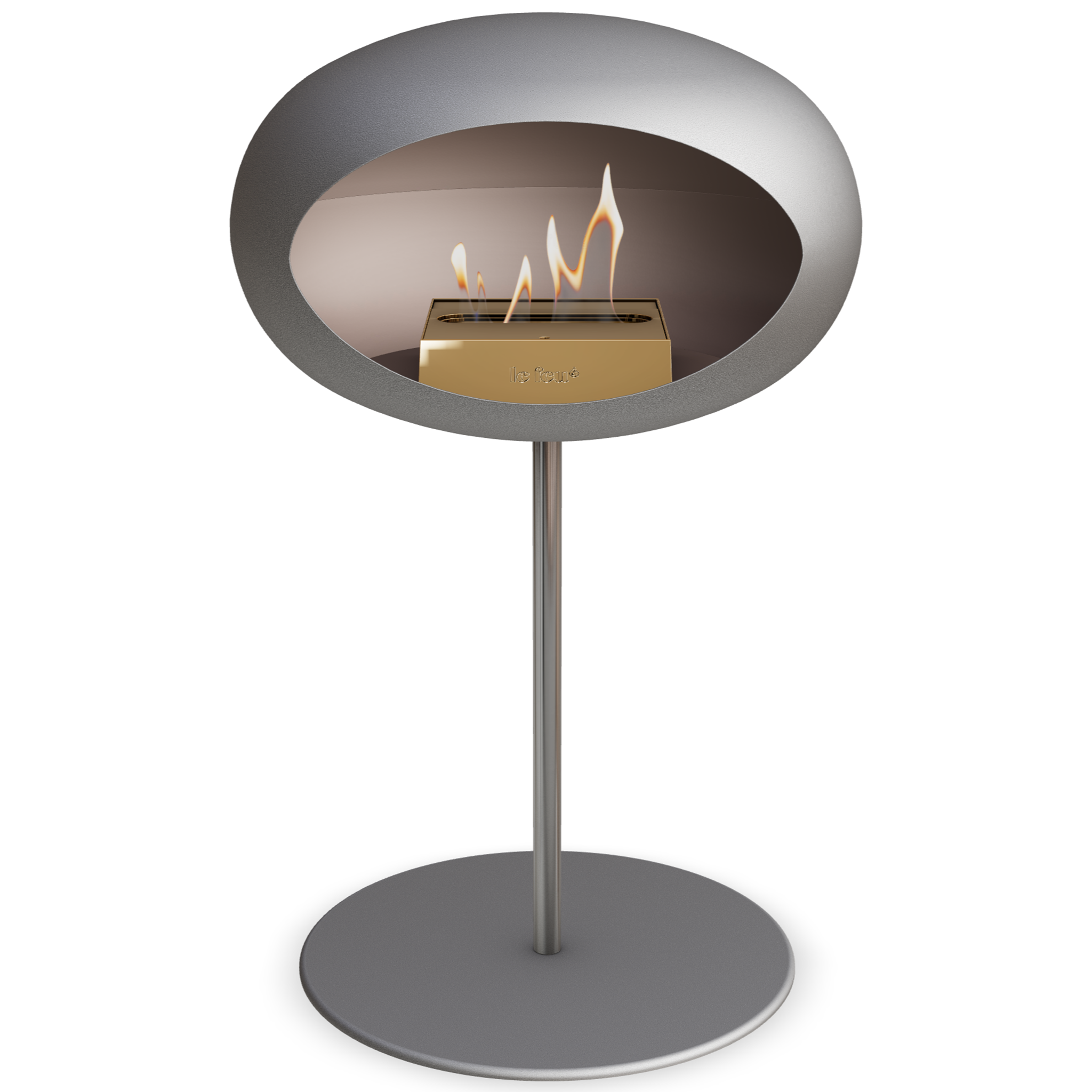 Ground Steel Low Nickel Bio Fireplace