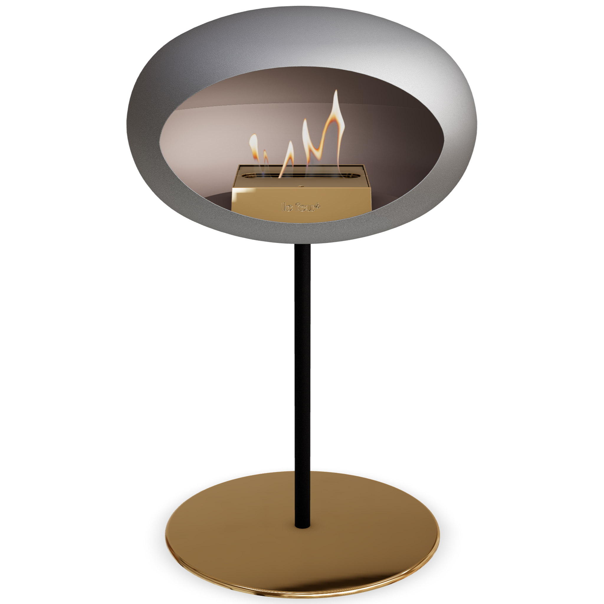 Ground Steel Low Nickel Bio Fireplace