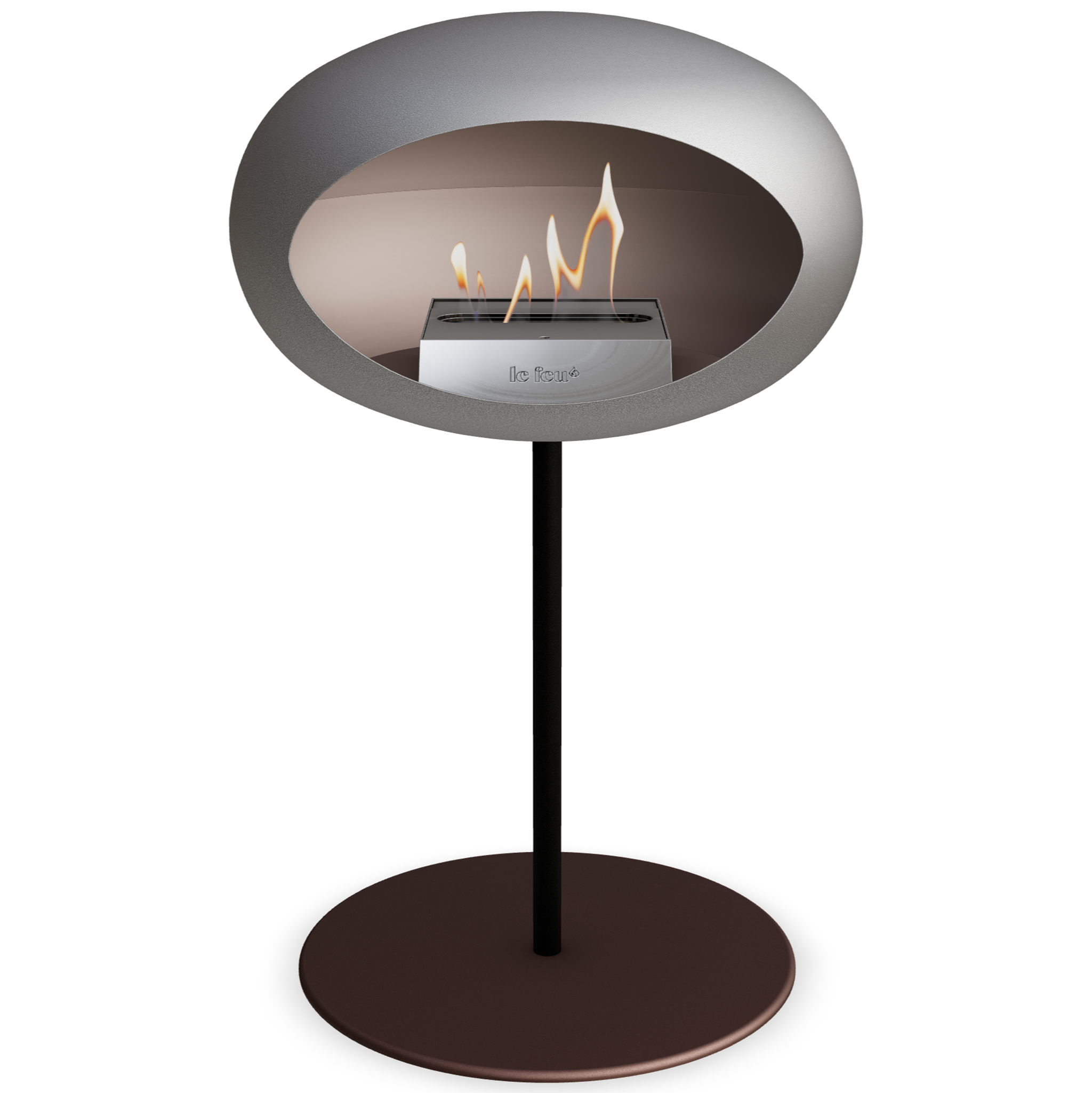 Ground Steel Low Nickel Bio Fireplace