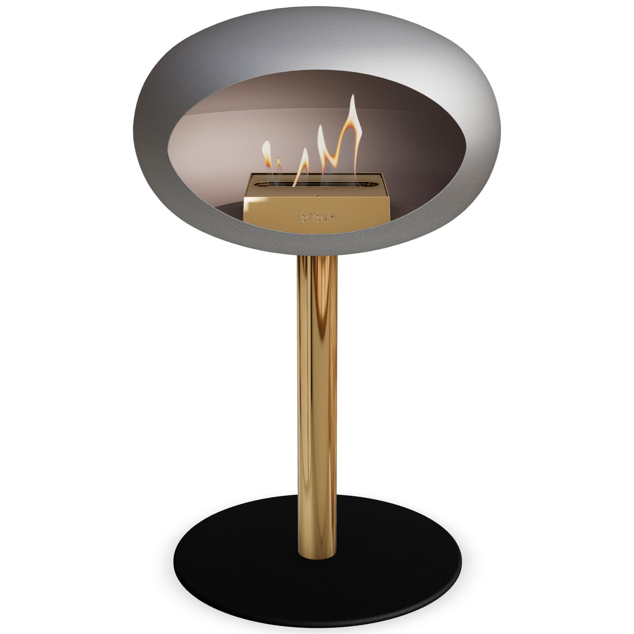 Ground Steel Low Nickel Bio Fireplace