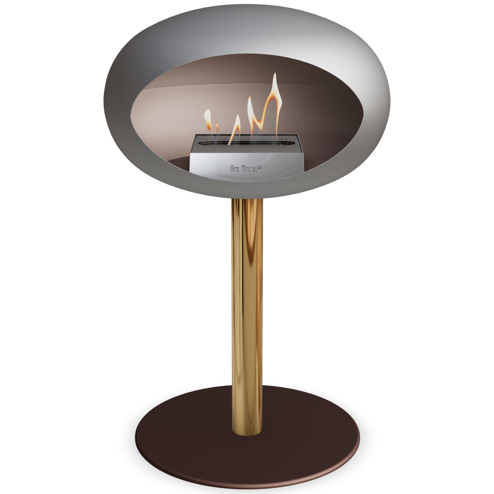 Ground Steel Low Nickel Bio Fireplace
