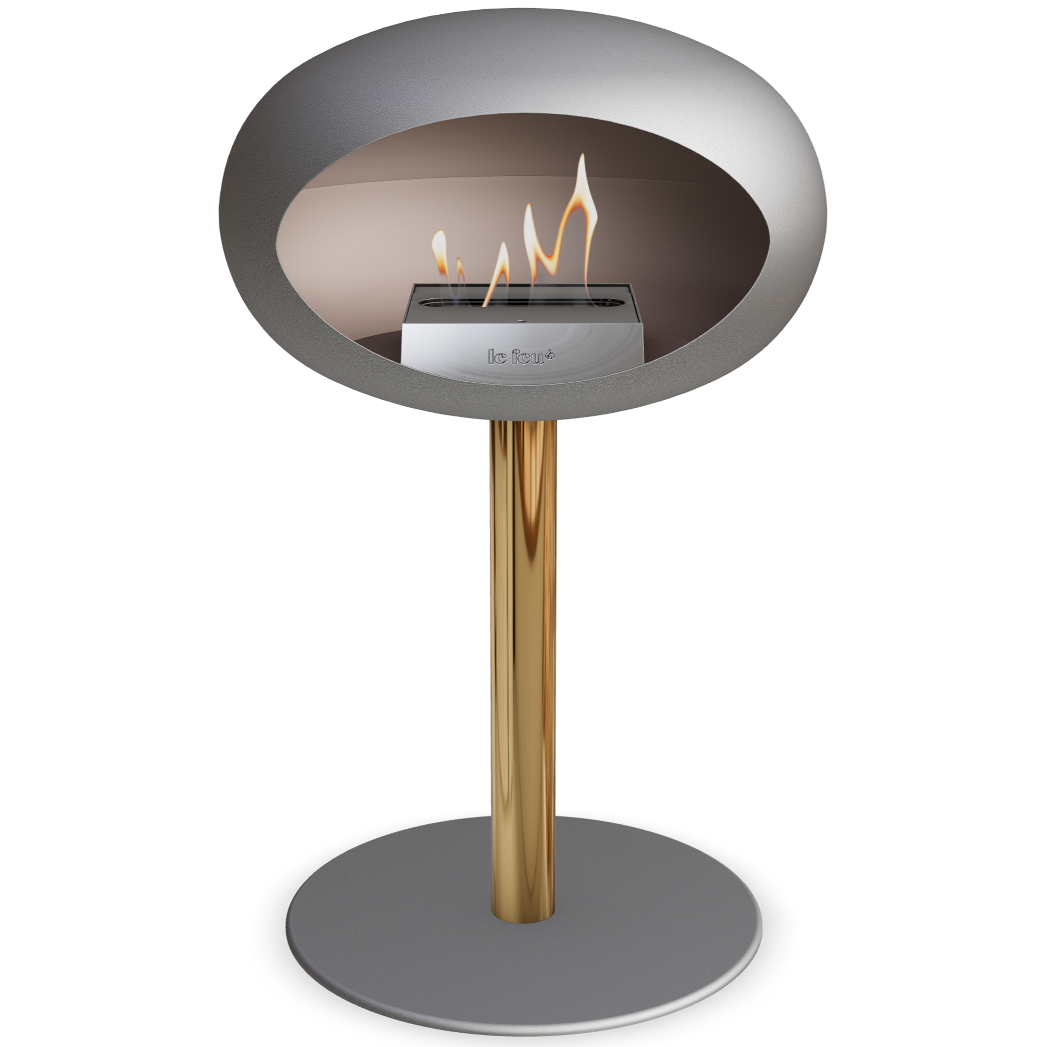 Ground Steel Low Nickel Bio Fireplace