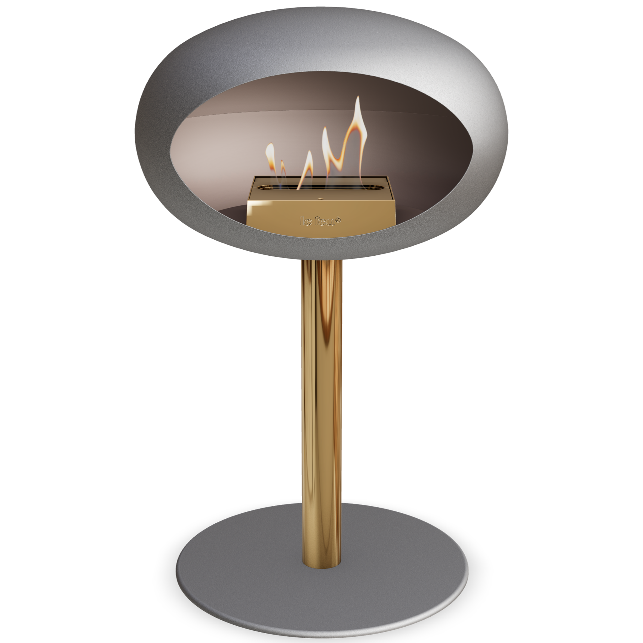 Ground Steel Low Nickel Bio Fireplace