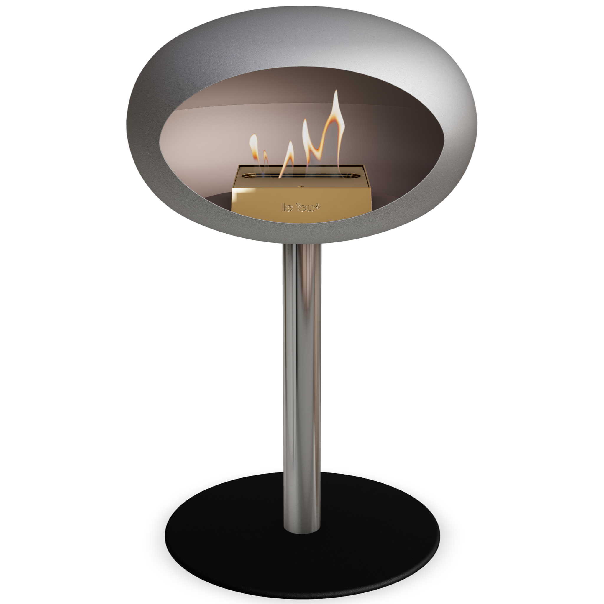 Ground Steel Low Nickel Bio Fireplace
