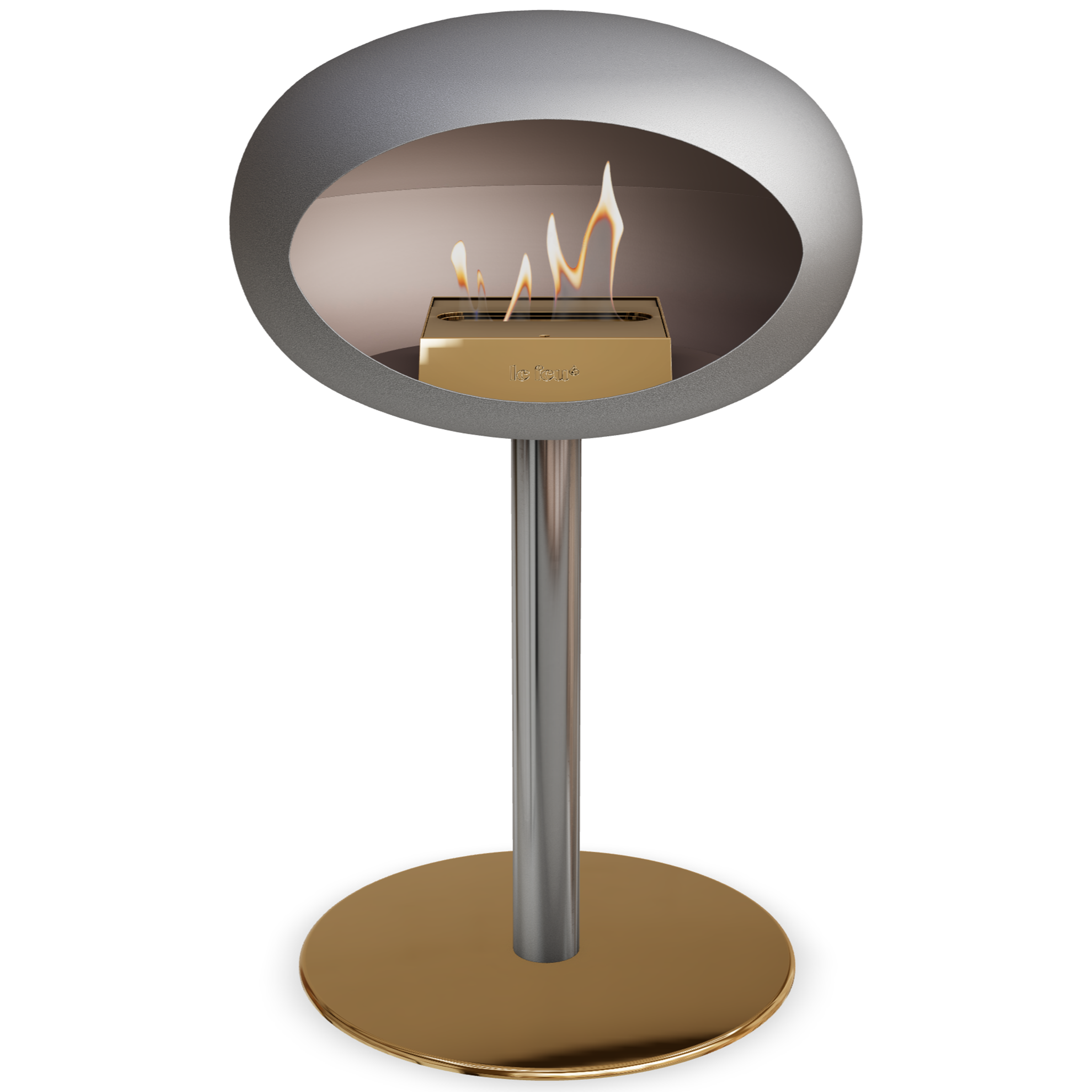 Ground Steel Low Nickel Bio Fireplace