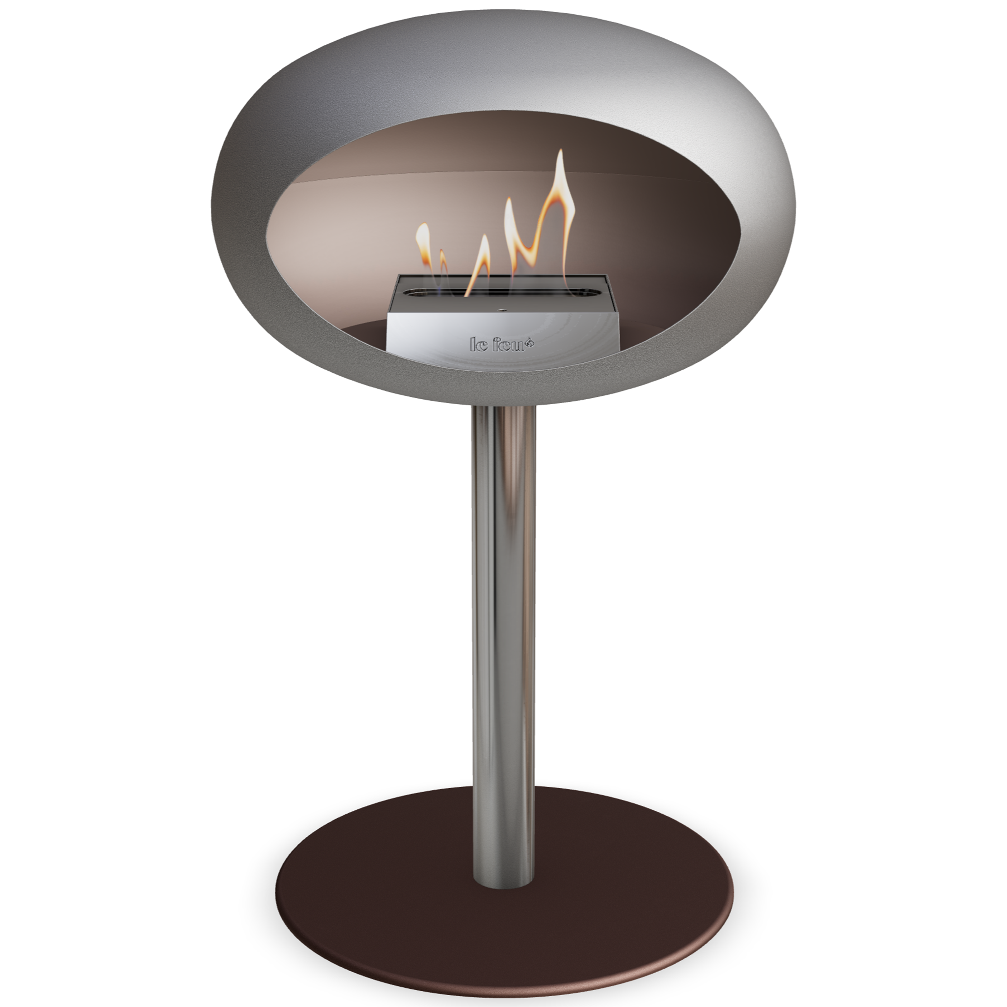 Ground Steel Low Nickel Bio Fireplace