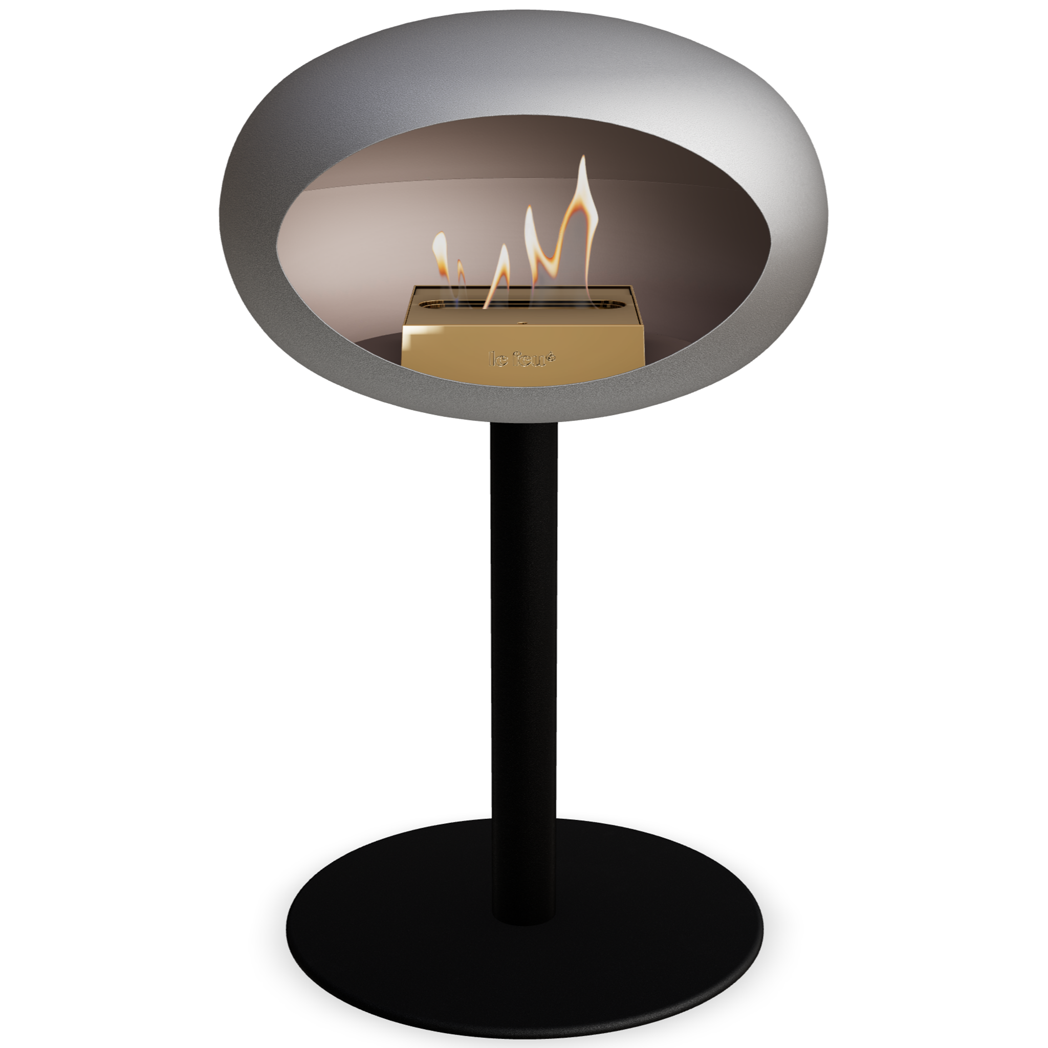 Ground Steel Low Nickel Bio Fireplace