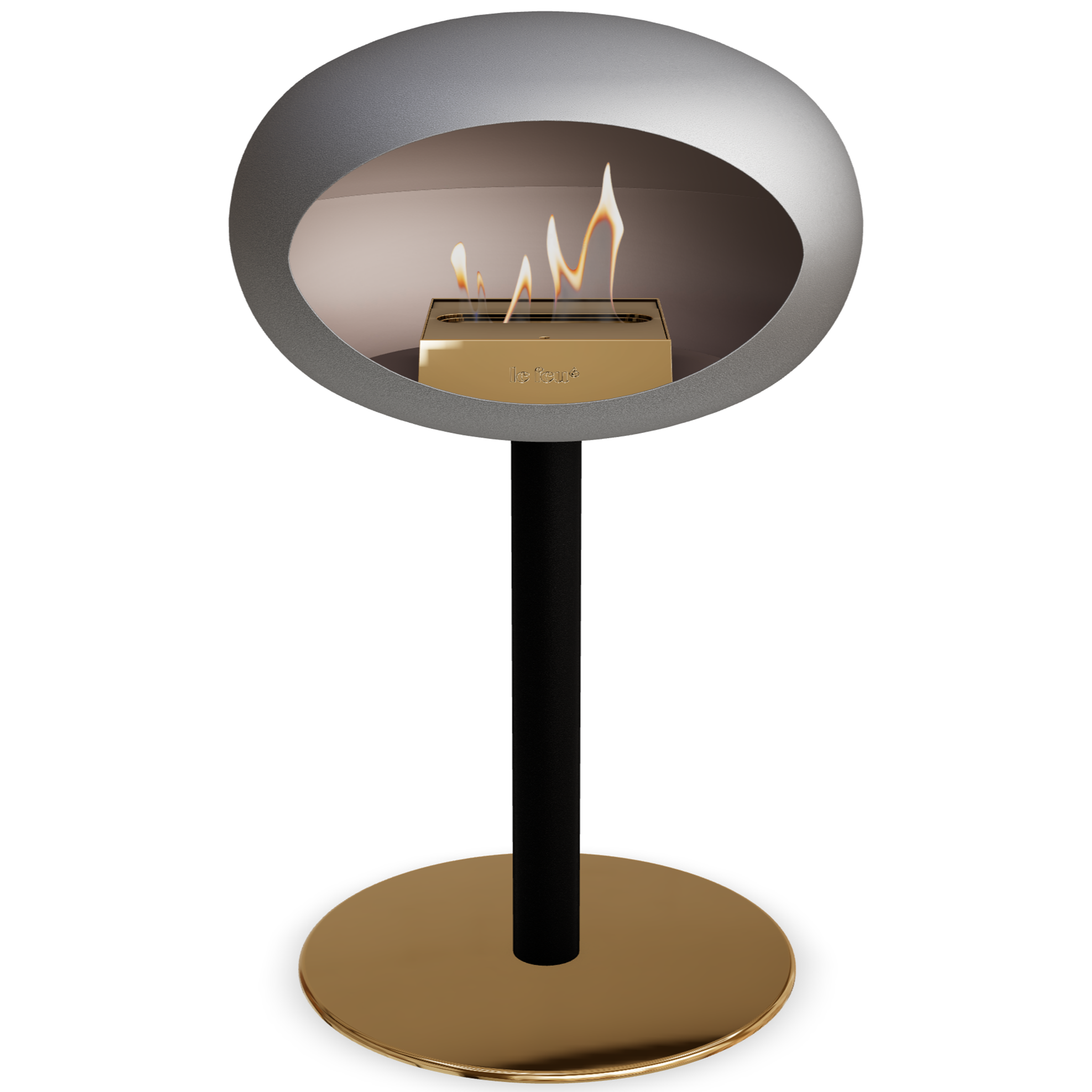 Ground Steel Low Nickel Bio Fireplace