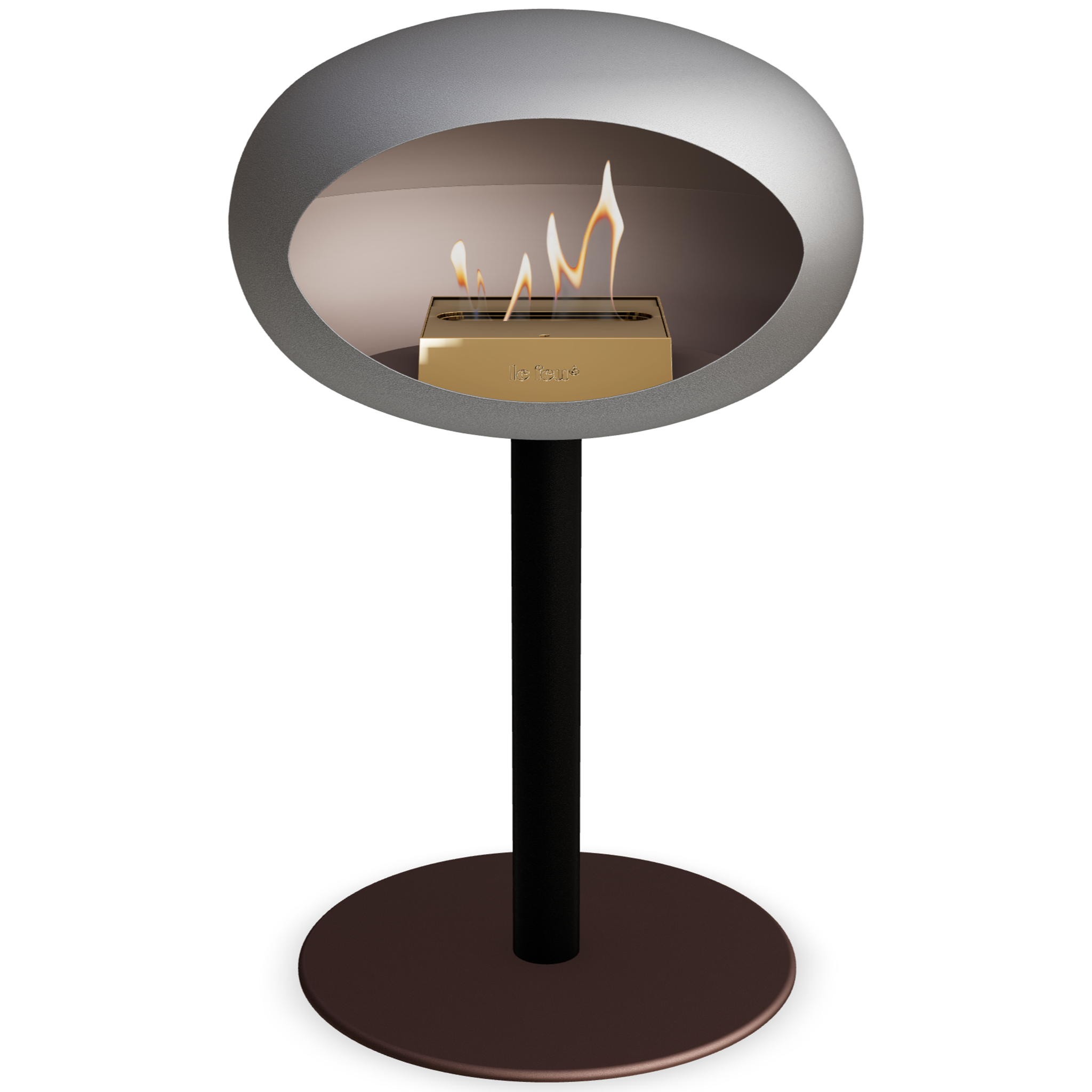 Ground Steel Low Nickel Bio Fireplace