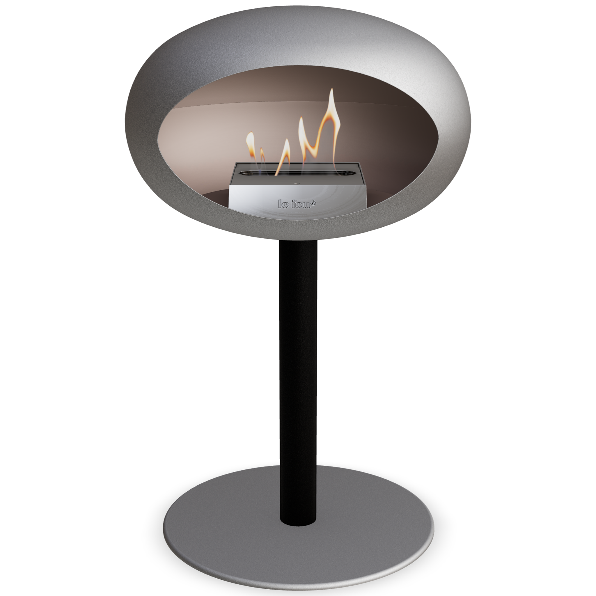 Ground Steel Low Nickel Bio Fireplace