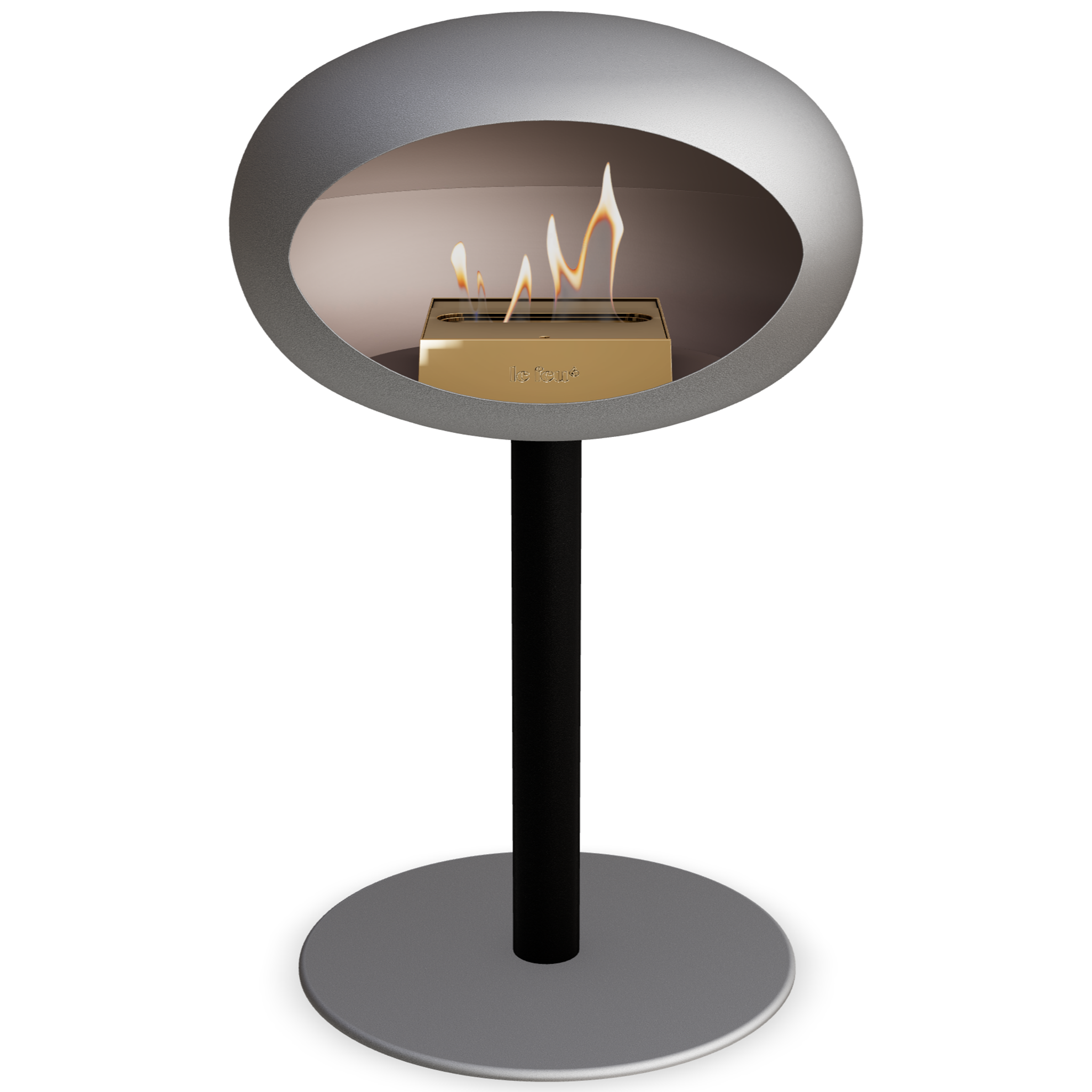 Ground Steel Low Nickel Bio Fireplace