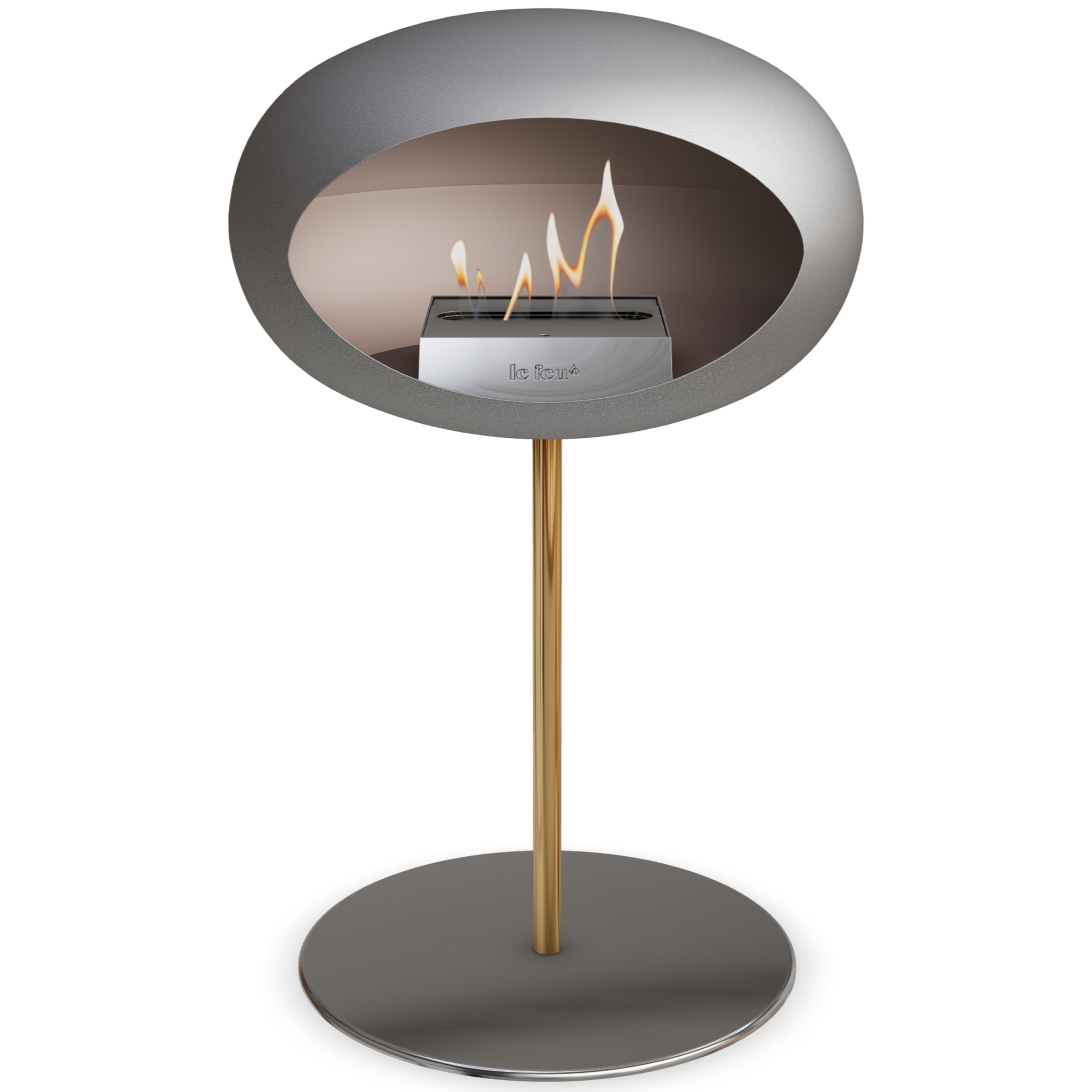 Ground Steel Low Nickel Bio Fireplace