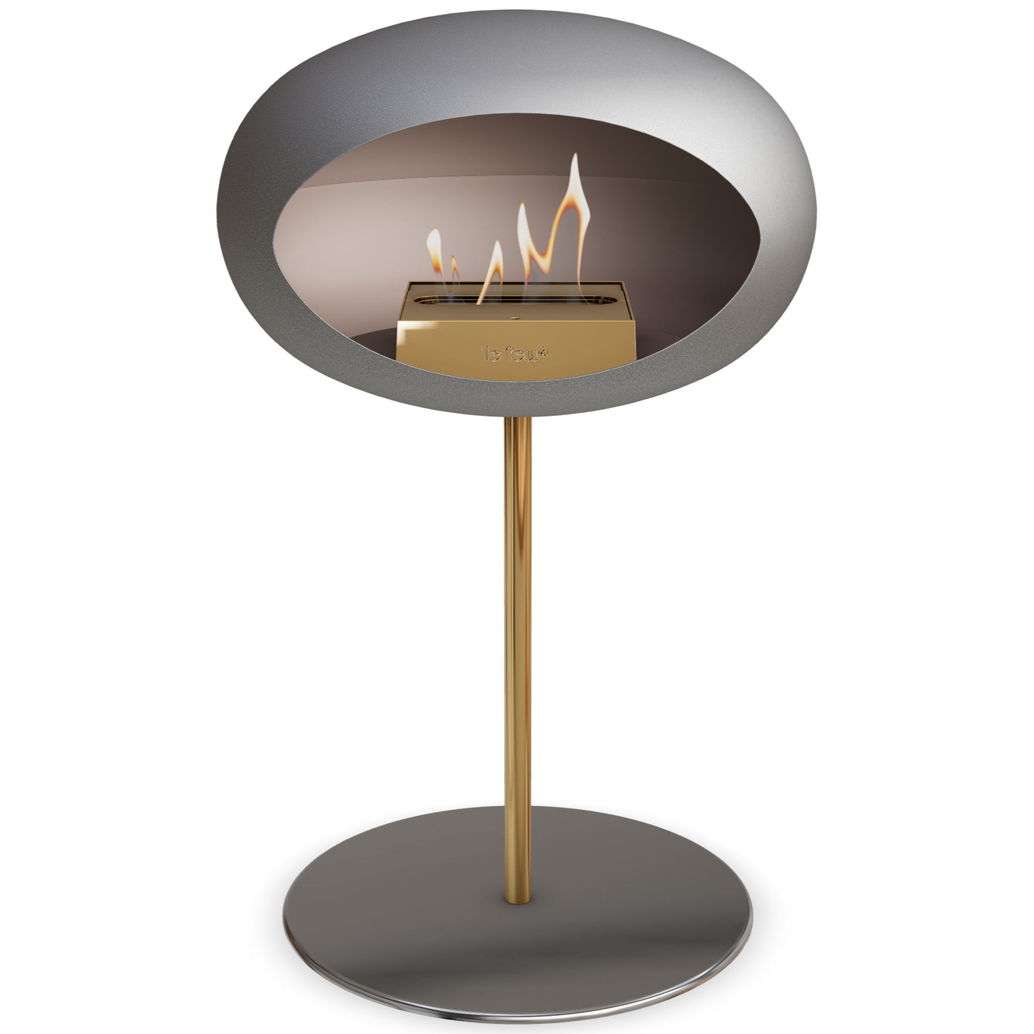 Ground Steel Low Nickel Bio Fireplace