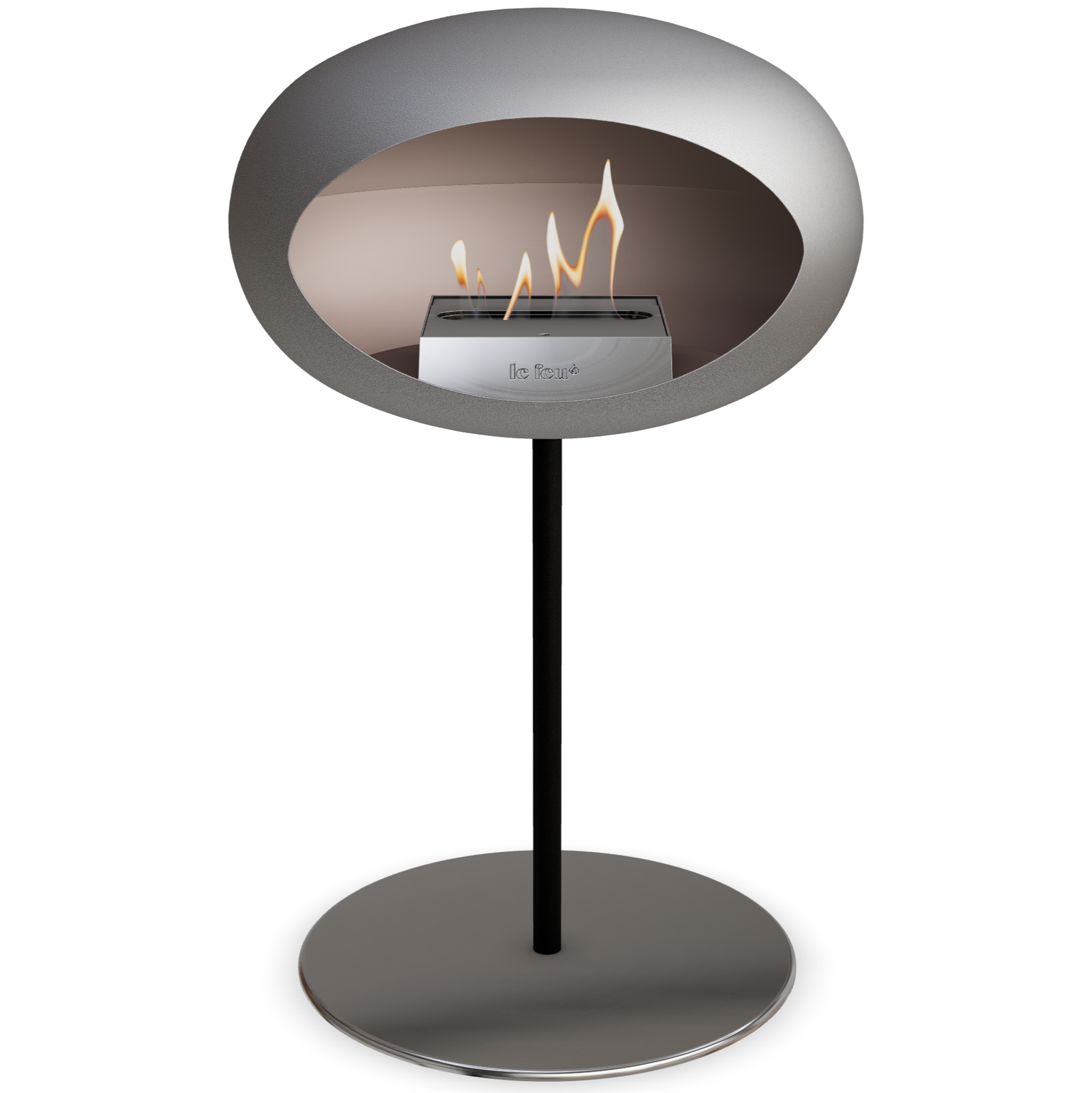 Ground Steel Low Nickel Bio Fireplace