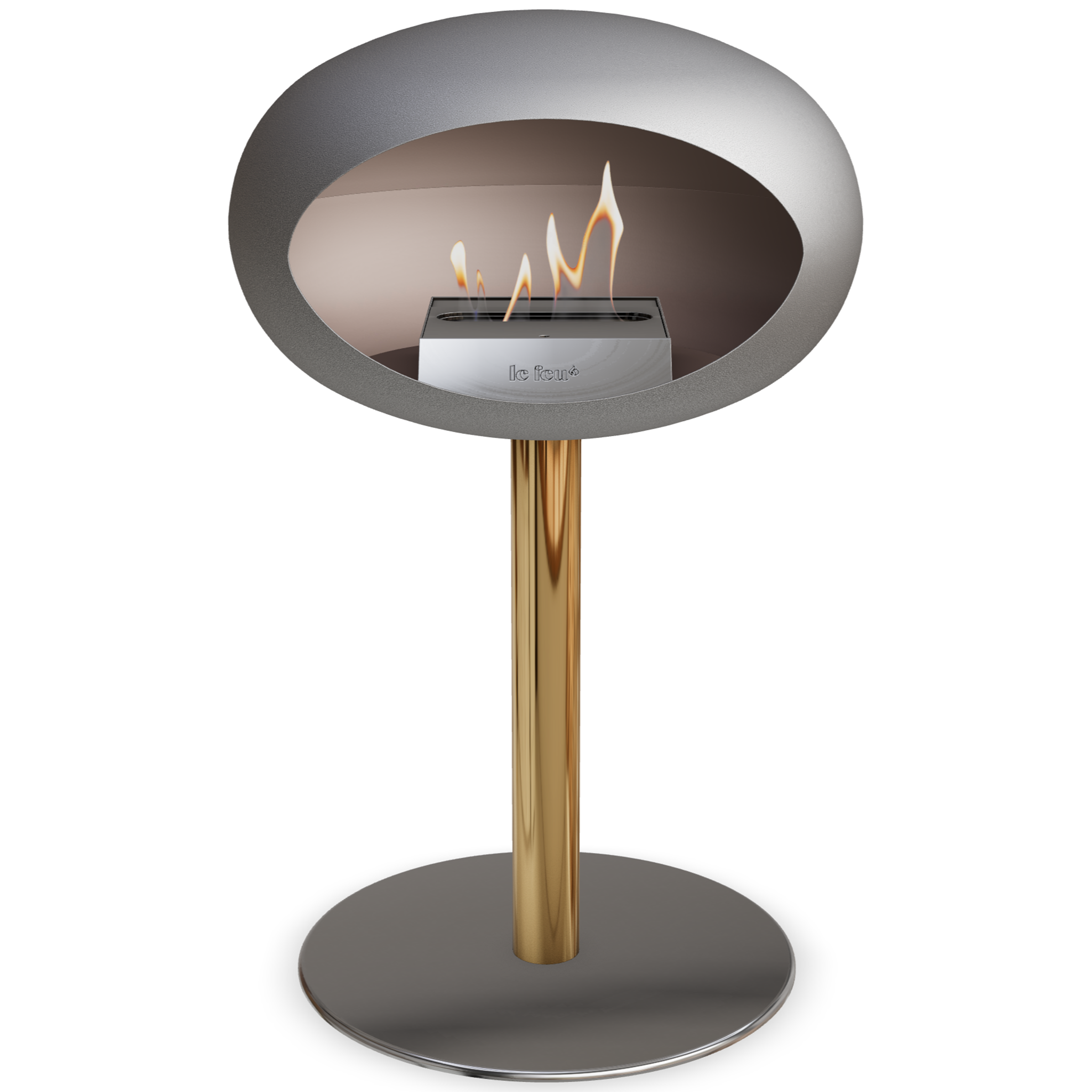 Ground Steel Low Nickel Bio Fireplace