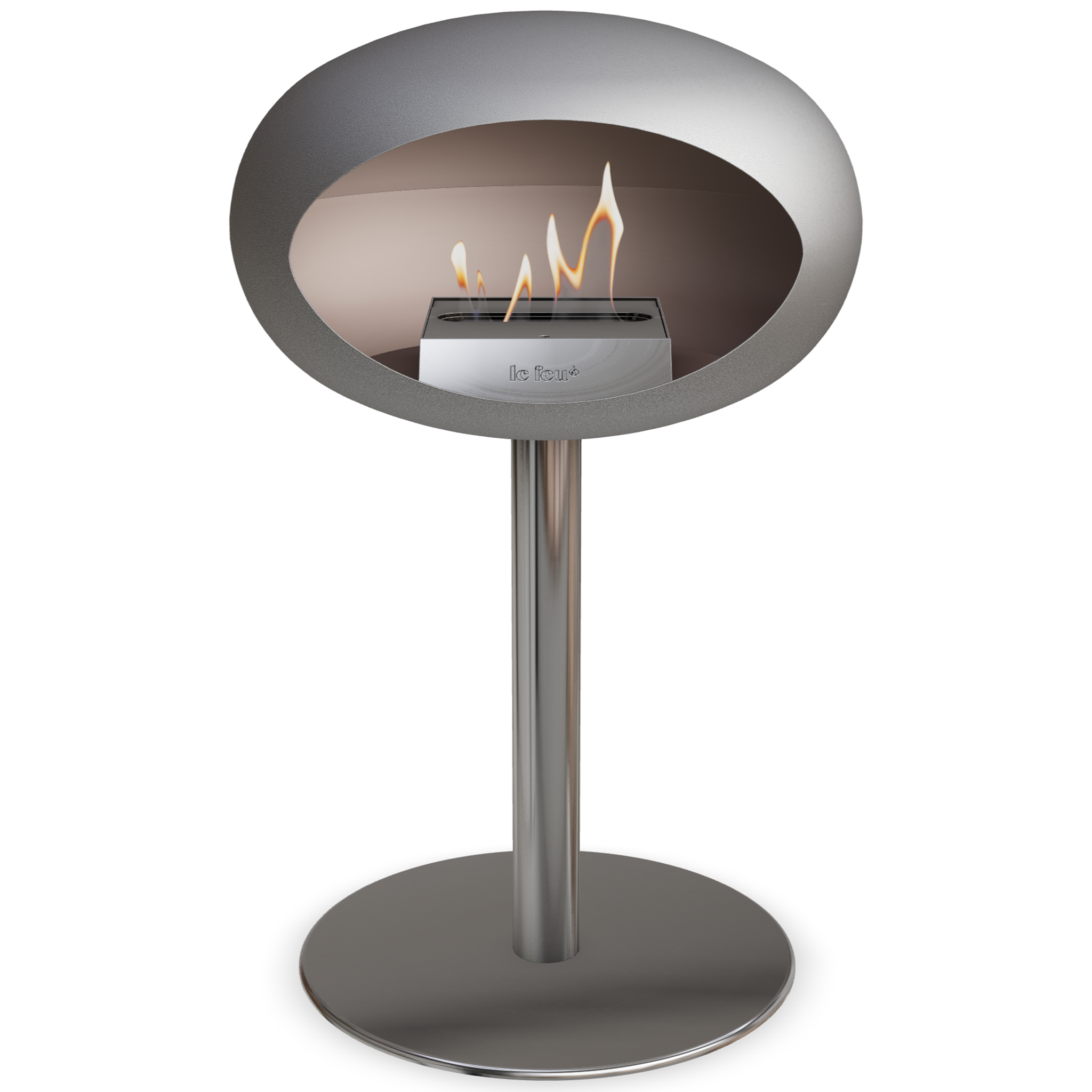Ground Steel Low Nickel Bio Fireplace
