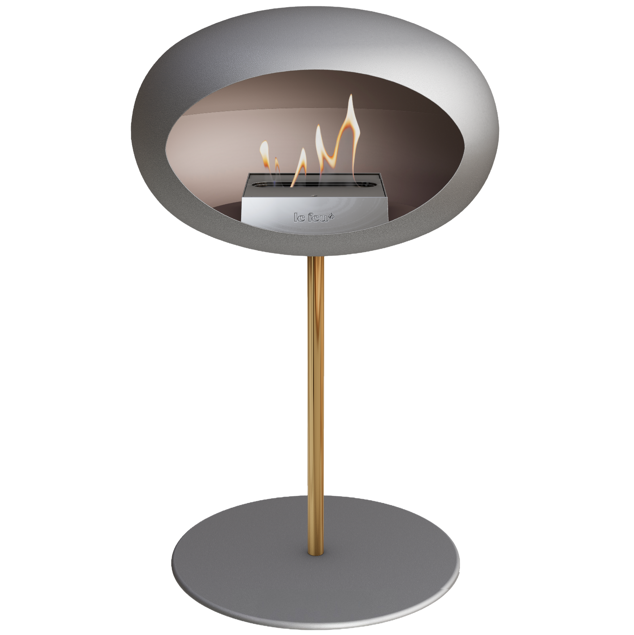 Ground Steel Low Nickel Bio Fireplace